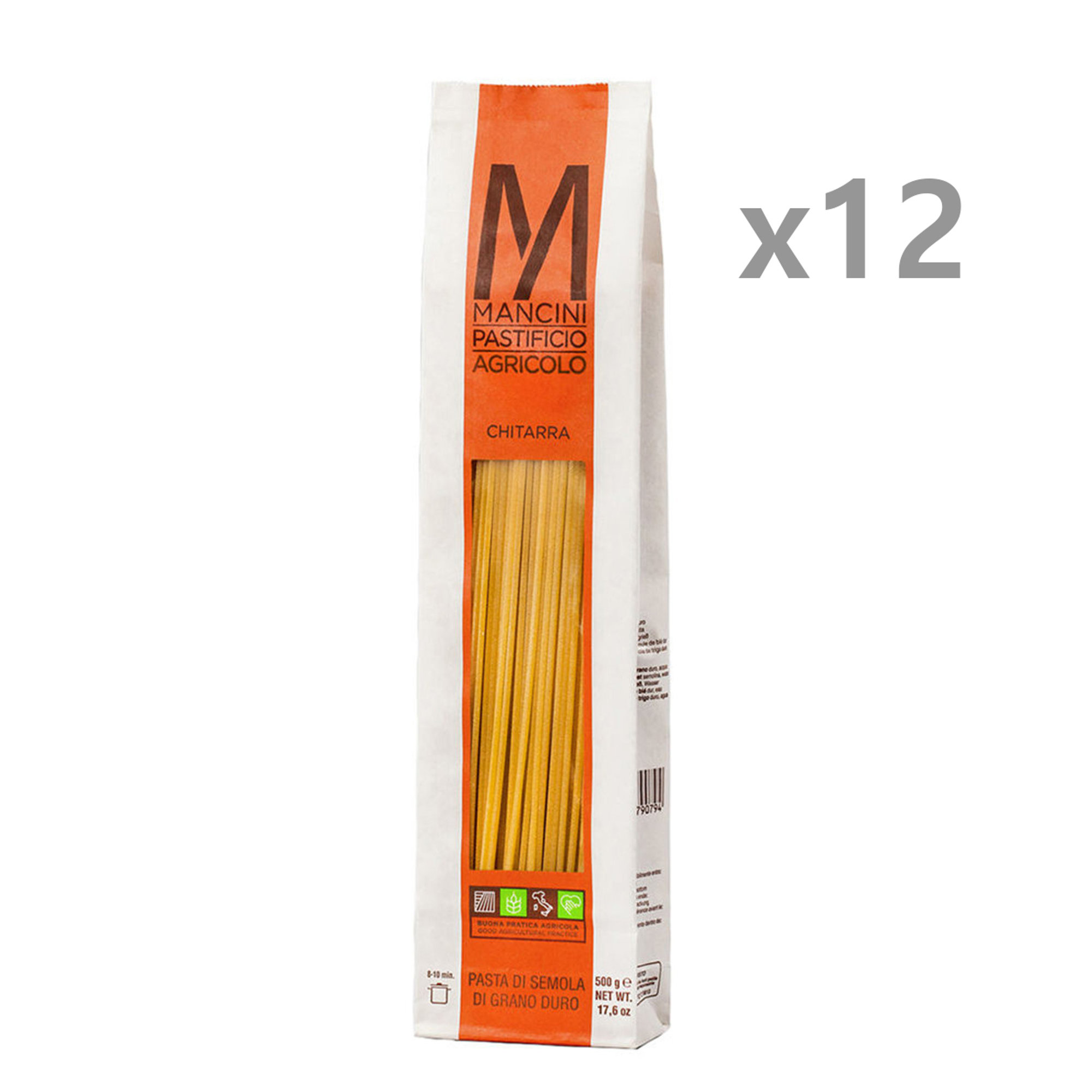 12 conf. chitarra da 500 gr in busta Pasta Mancini vista0