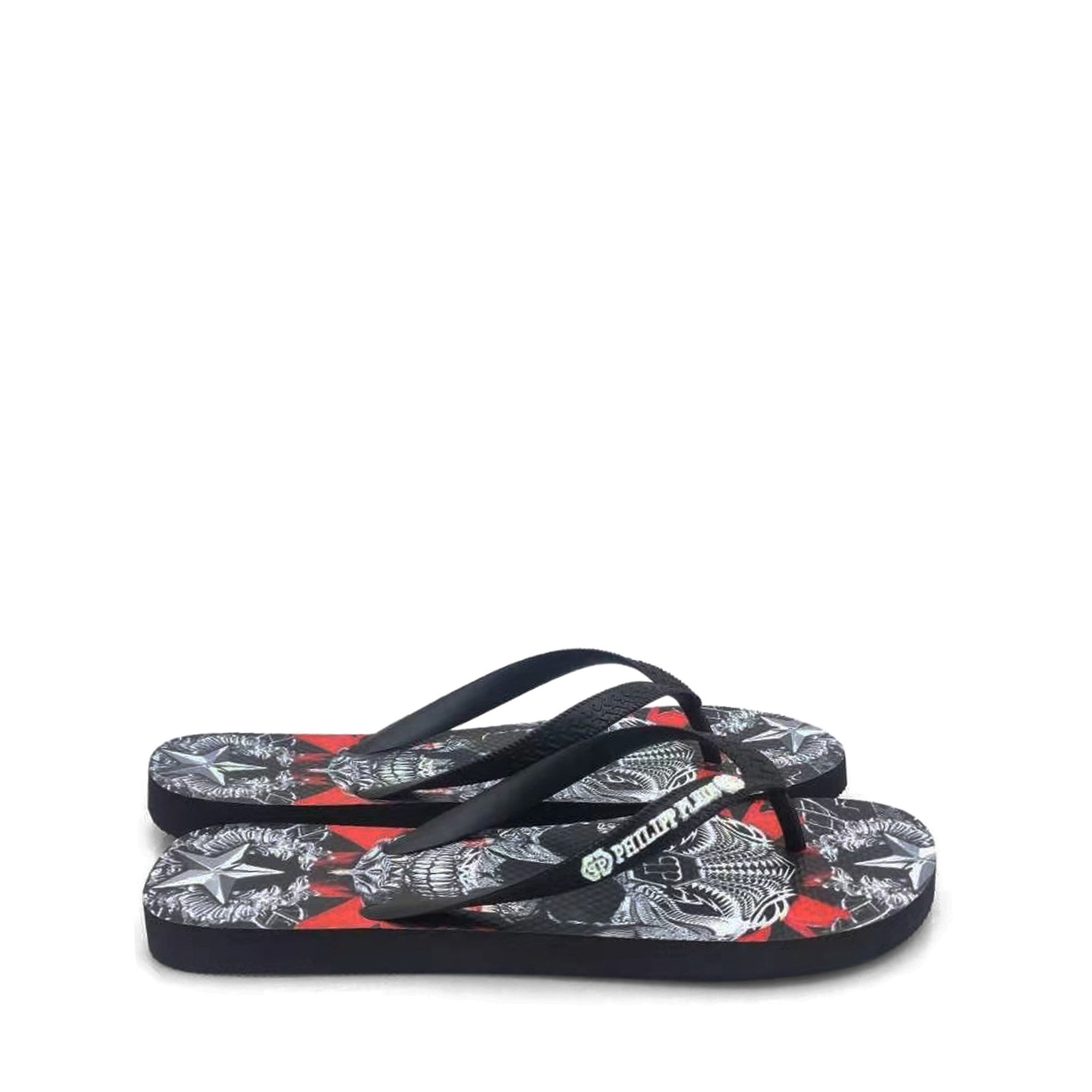 Infradito e Ciabatte Nero Unisex Philipp Plein vista0