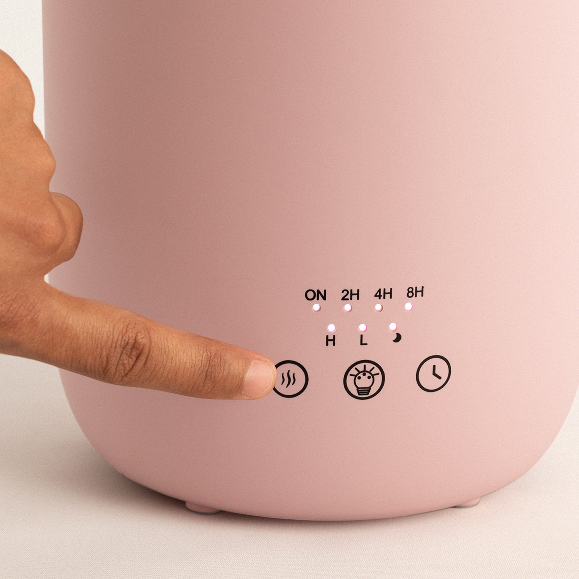 MIST-ZEN ULTRASONIC - Humidificador Ultrasónico y Difusor de Aromas, rosa pastel Create vista1