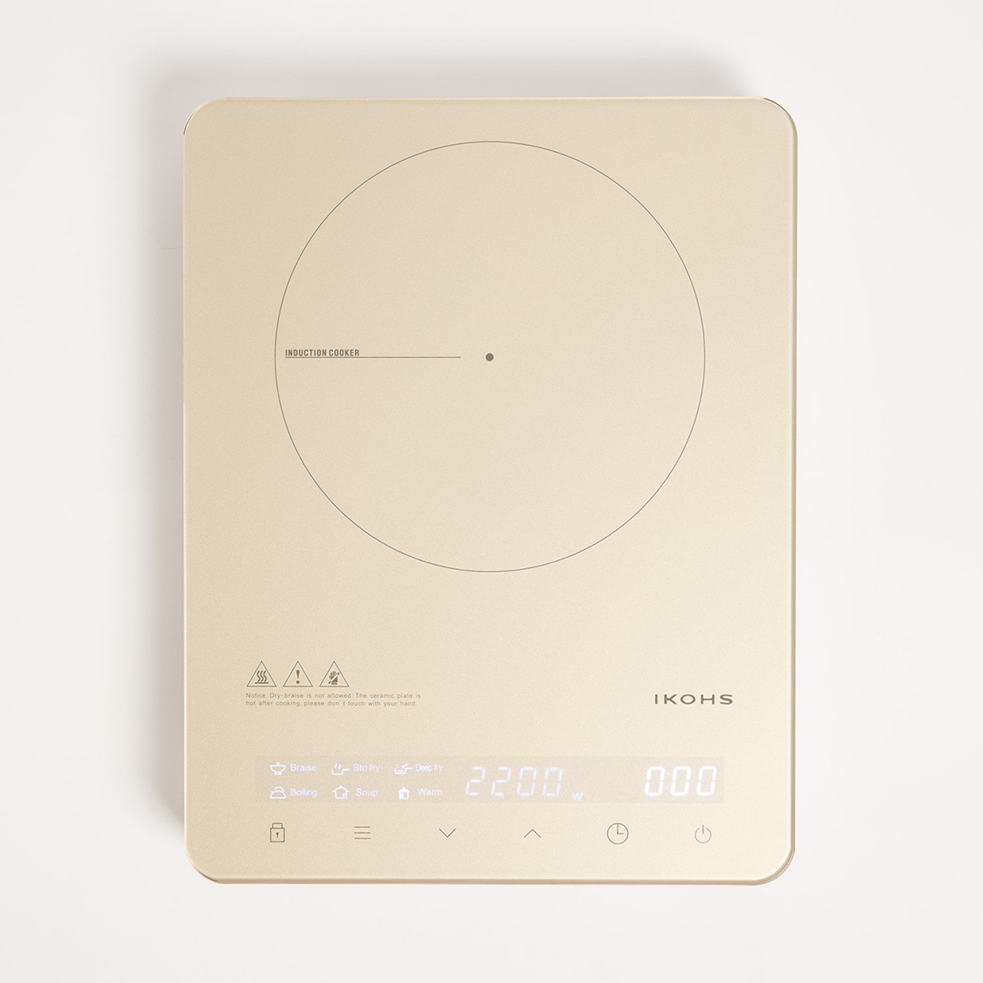 PRO-PIRAX - PIANO COTTURA A INDUZIONE PORTATILE, beige Create vista2