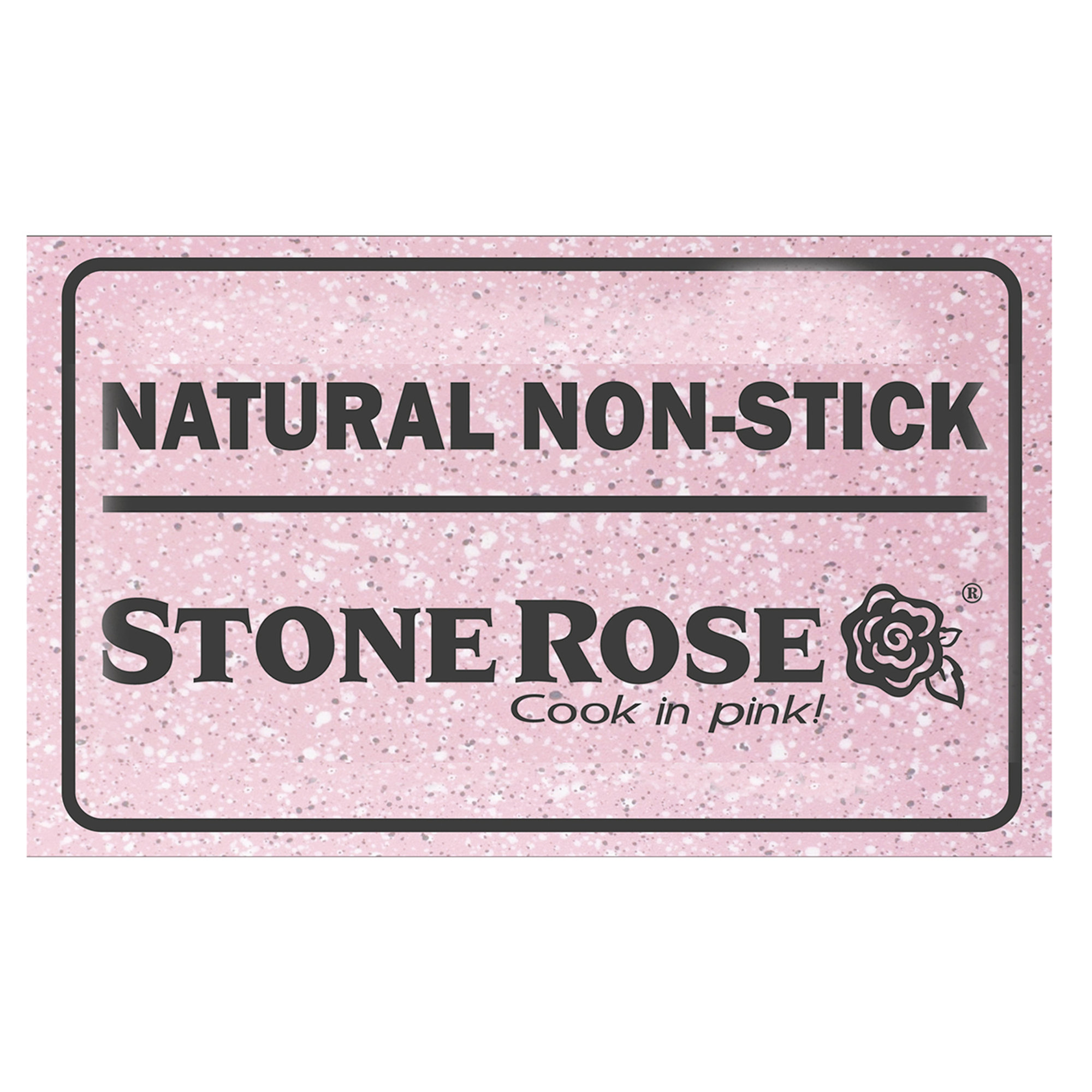 Set 3 pz., padelle ø 20, 24, 28 cm"Stonerose" manici design legno rosa naturale Bisetti vista3