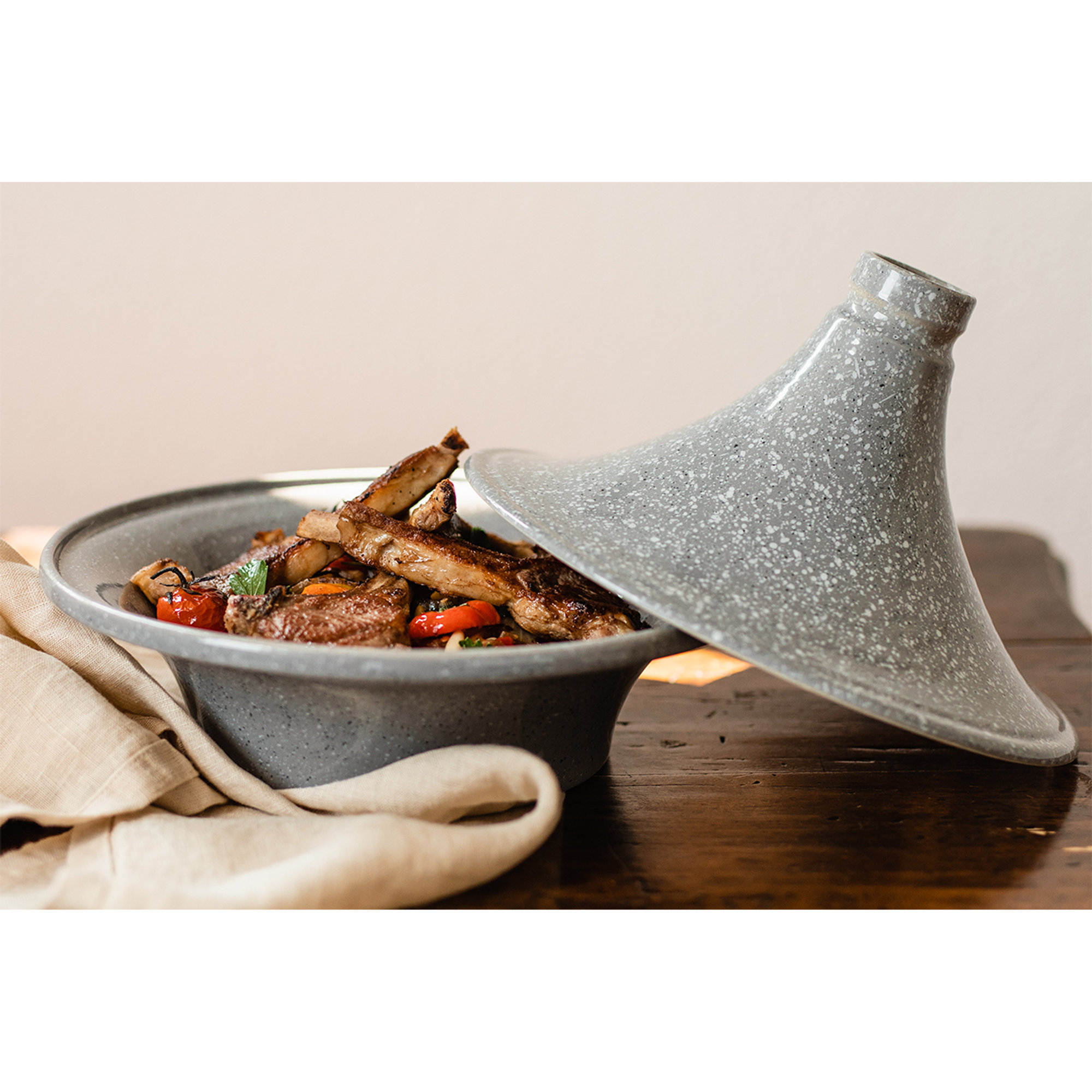 Tajine en grès à haute résistance Pierre Gourmet Bisetti vista3