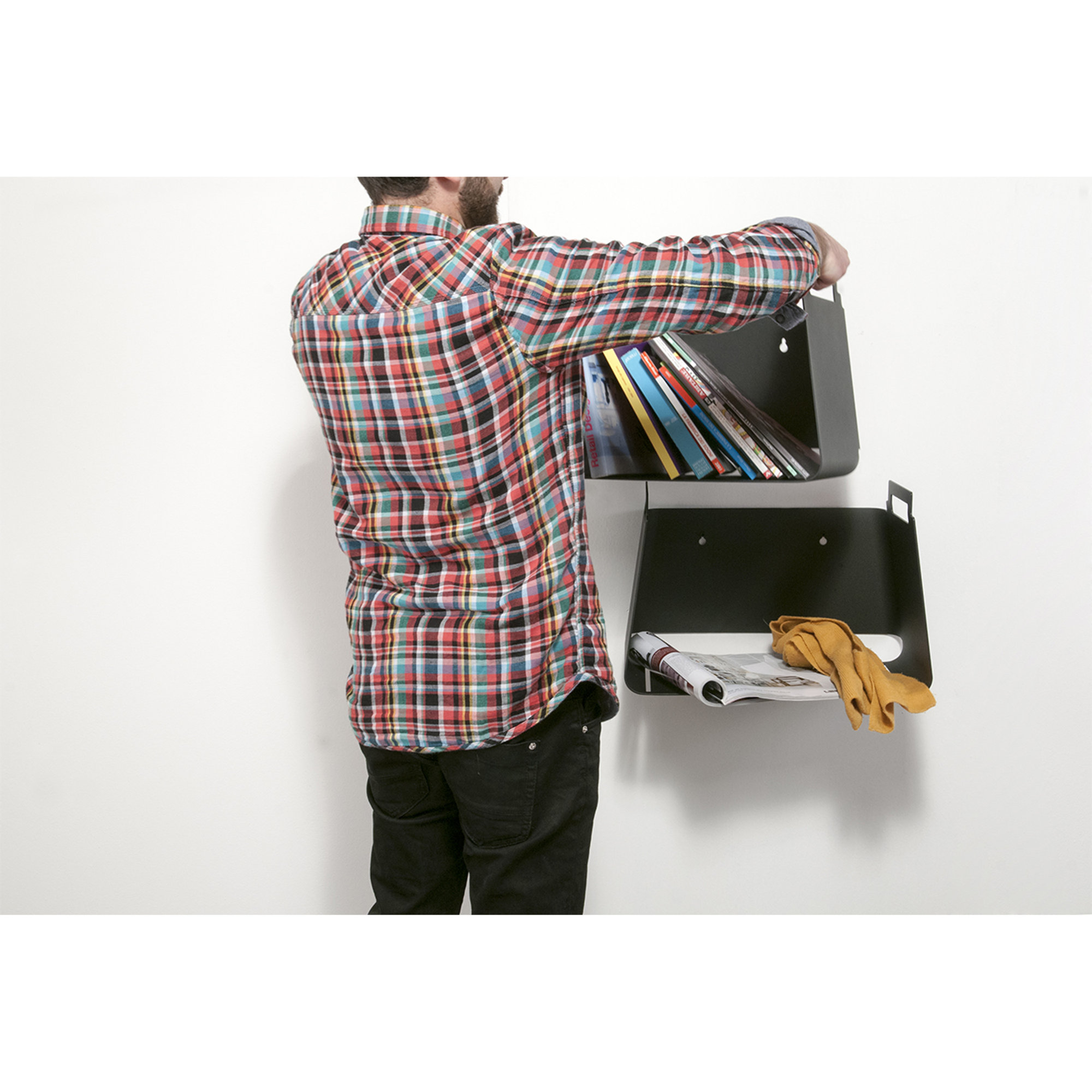 COVO VASU storage shelf, black Covo vista4