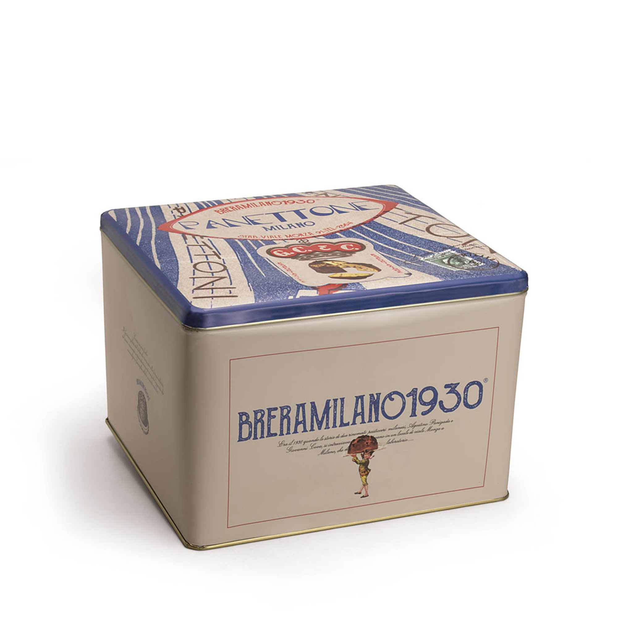 Panettone classico latta 1,1 kg Giovanni Cova vista0
