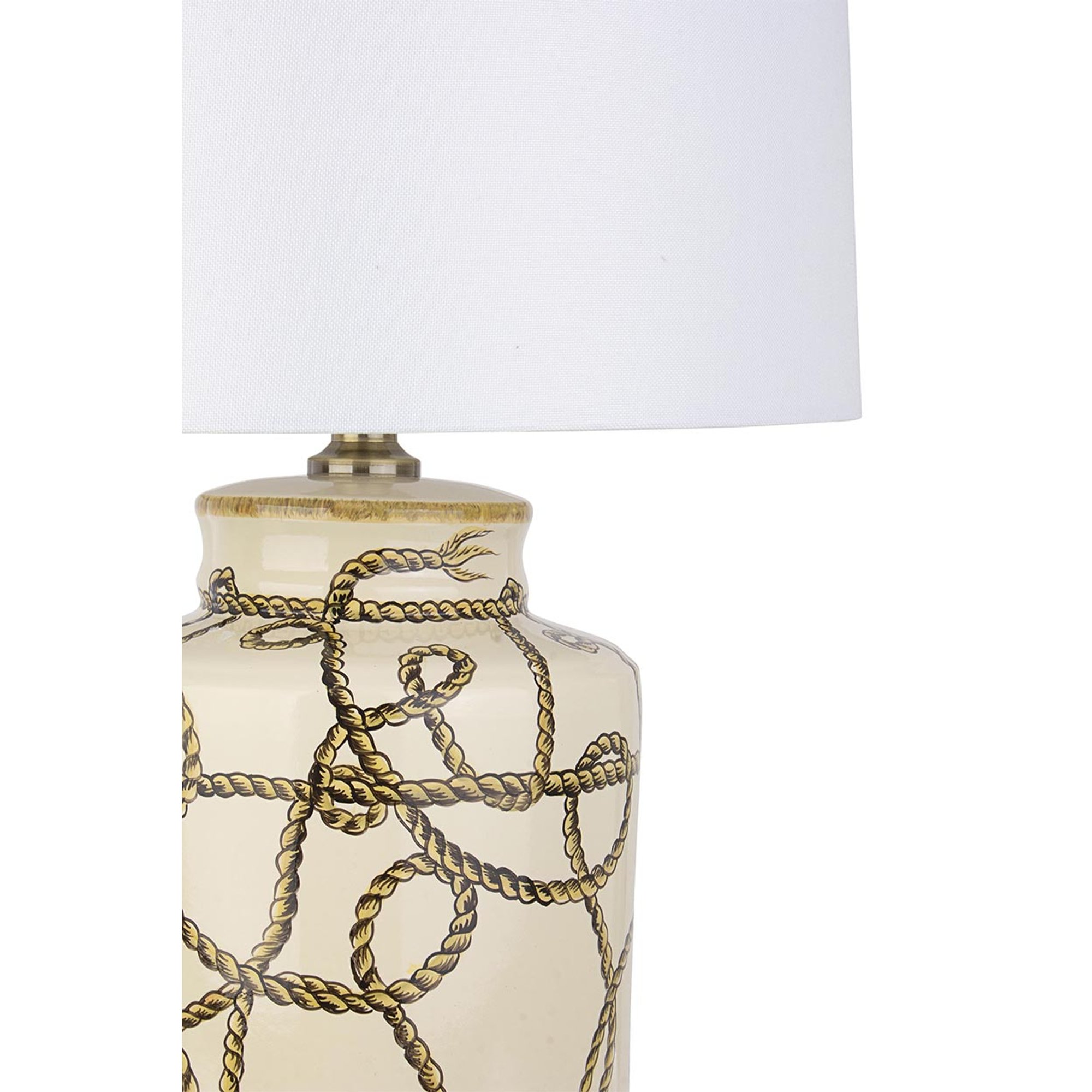 Lampe de table Pompon en porcelaine h63 Bizzotto vista1