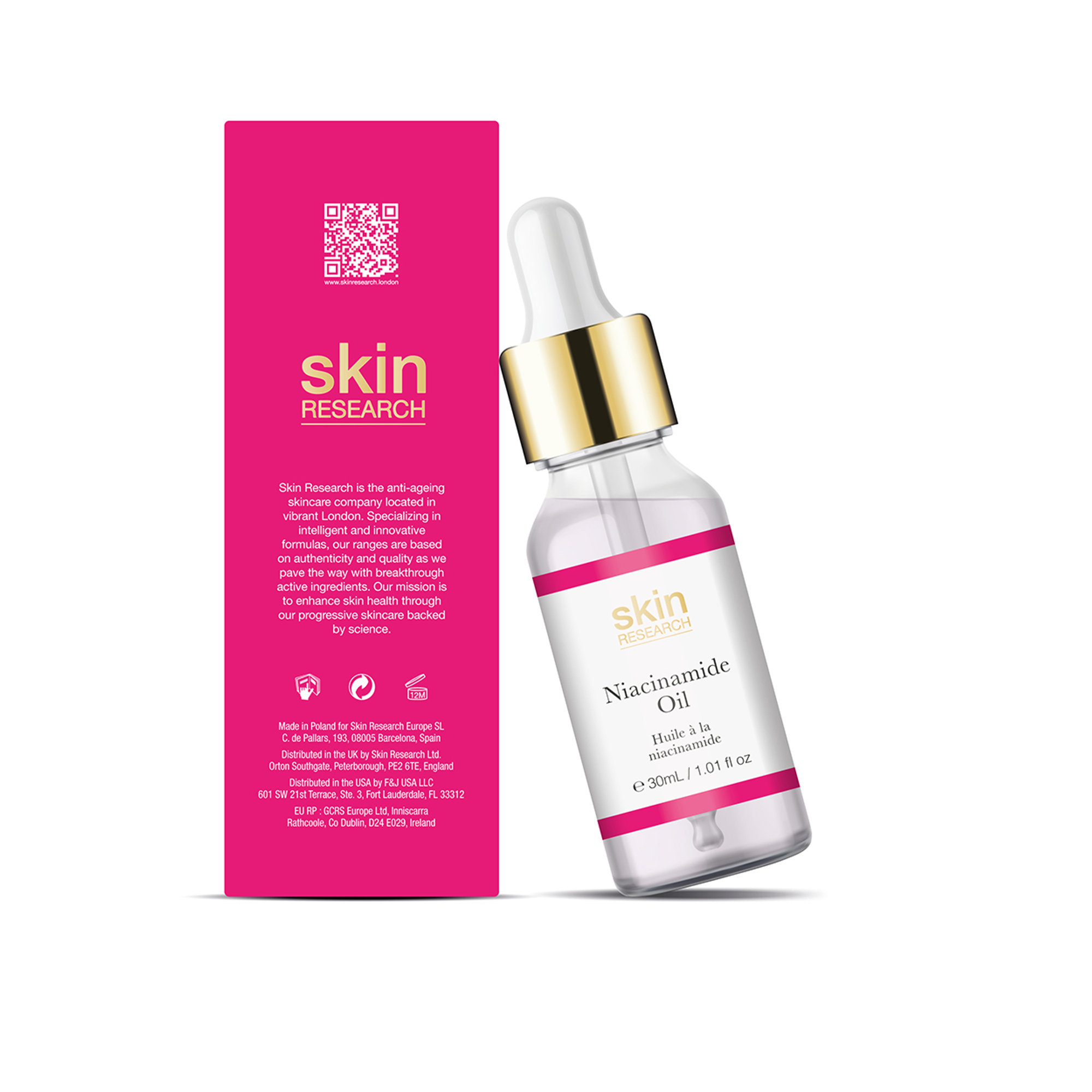 Niacinamide Oil 30ml Skin Research vista2