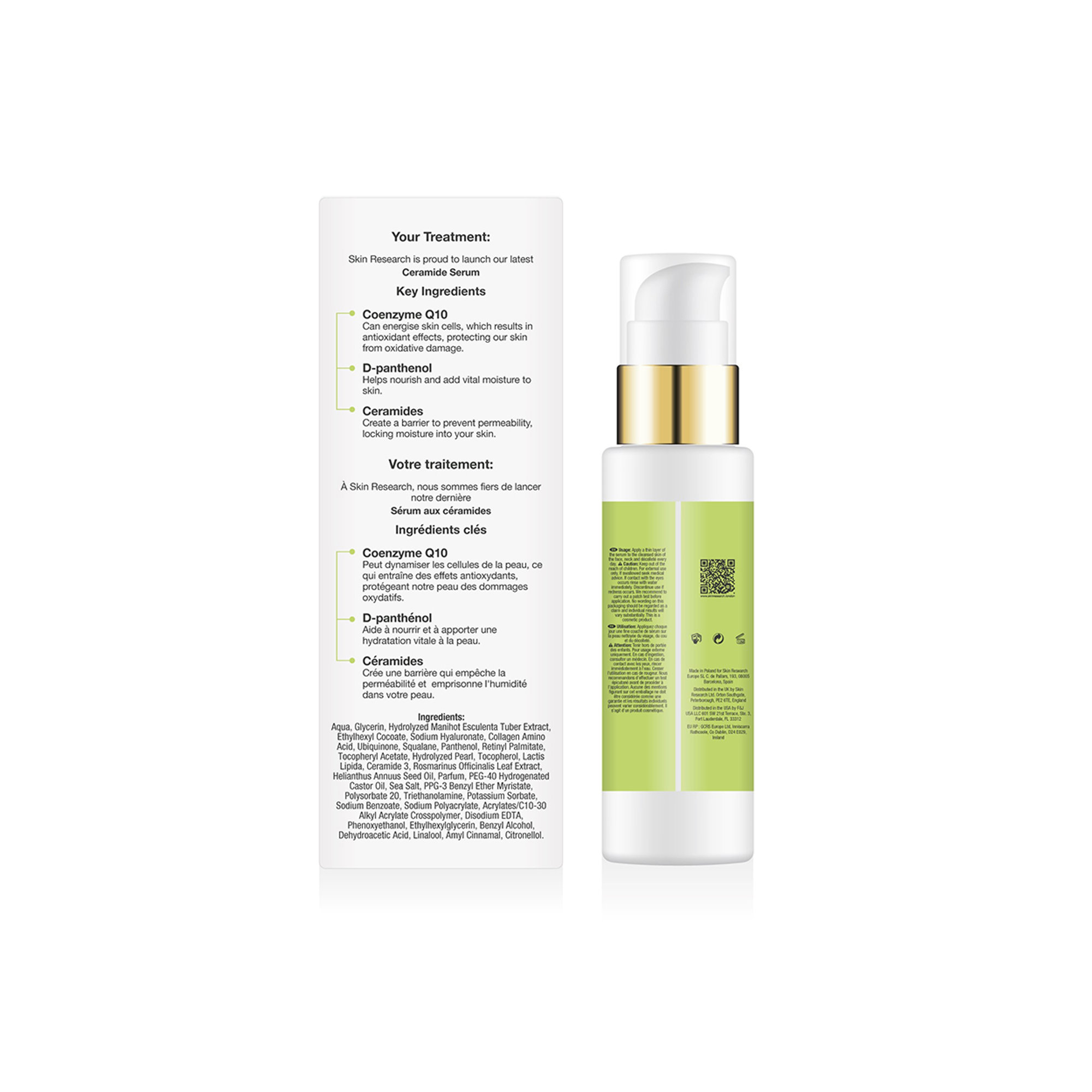 Sérum Céramide 60ml Skin Research vista2