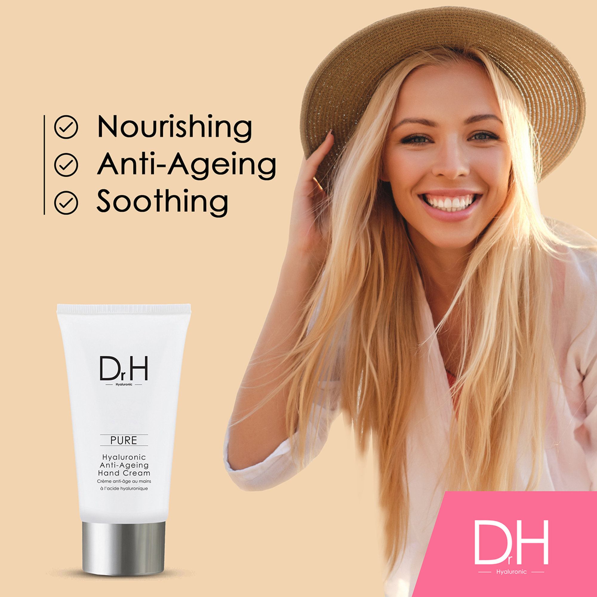 Dr H Crema mani antietà all'acido ialuronico Skin Chemists vista3