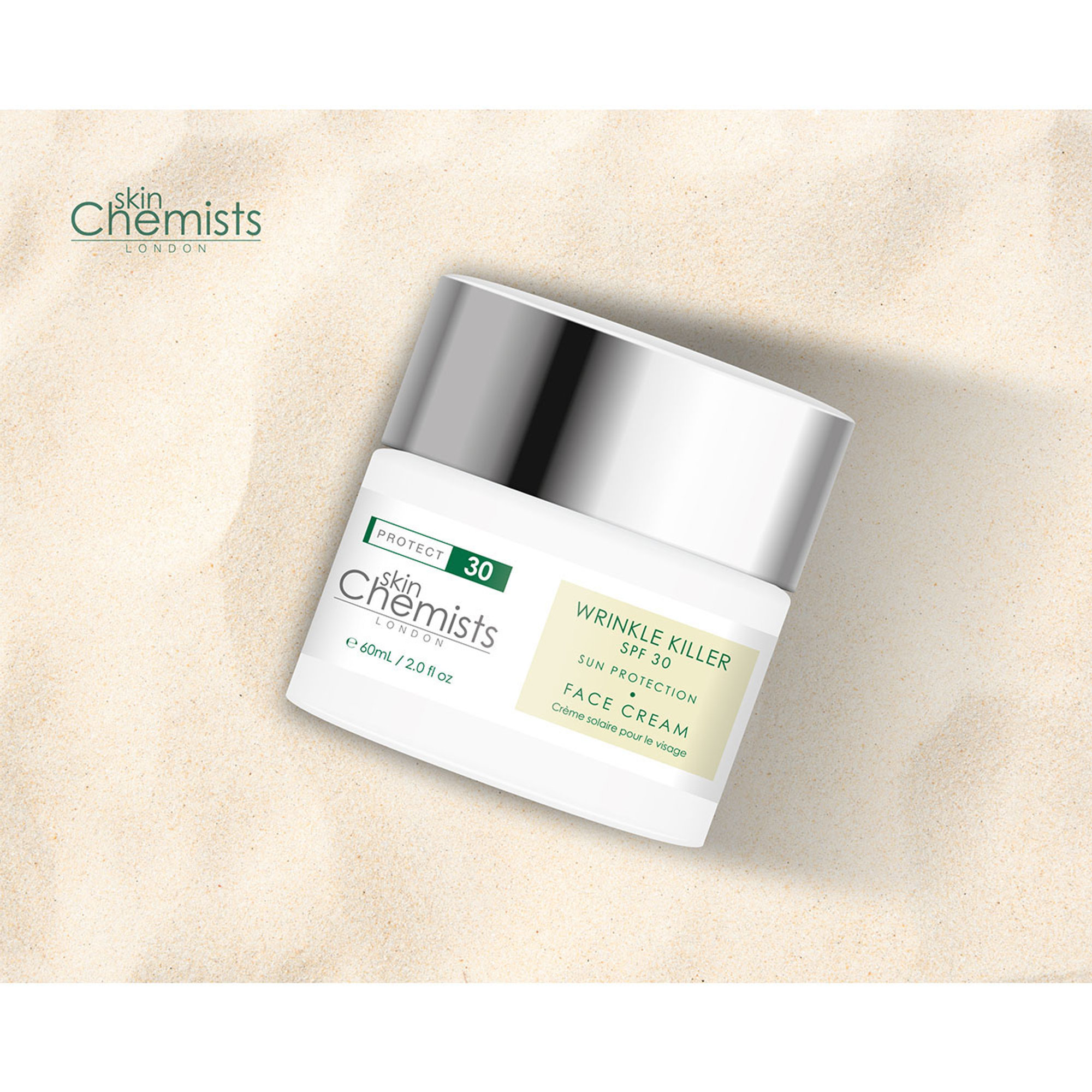 SPF 30 Rynkmördare Återfuktande daglig solkräm 60 ml Skin Chemists vista4