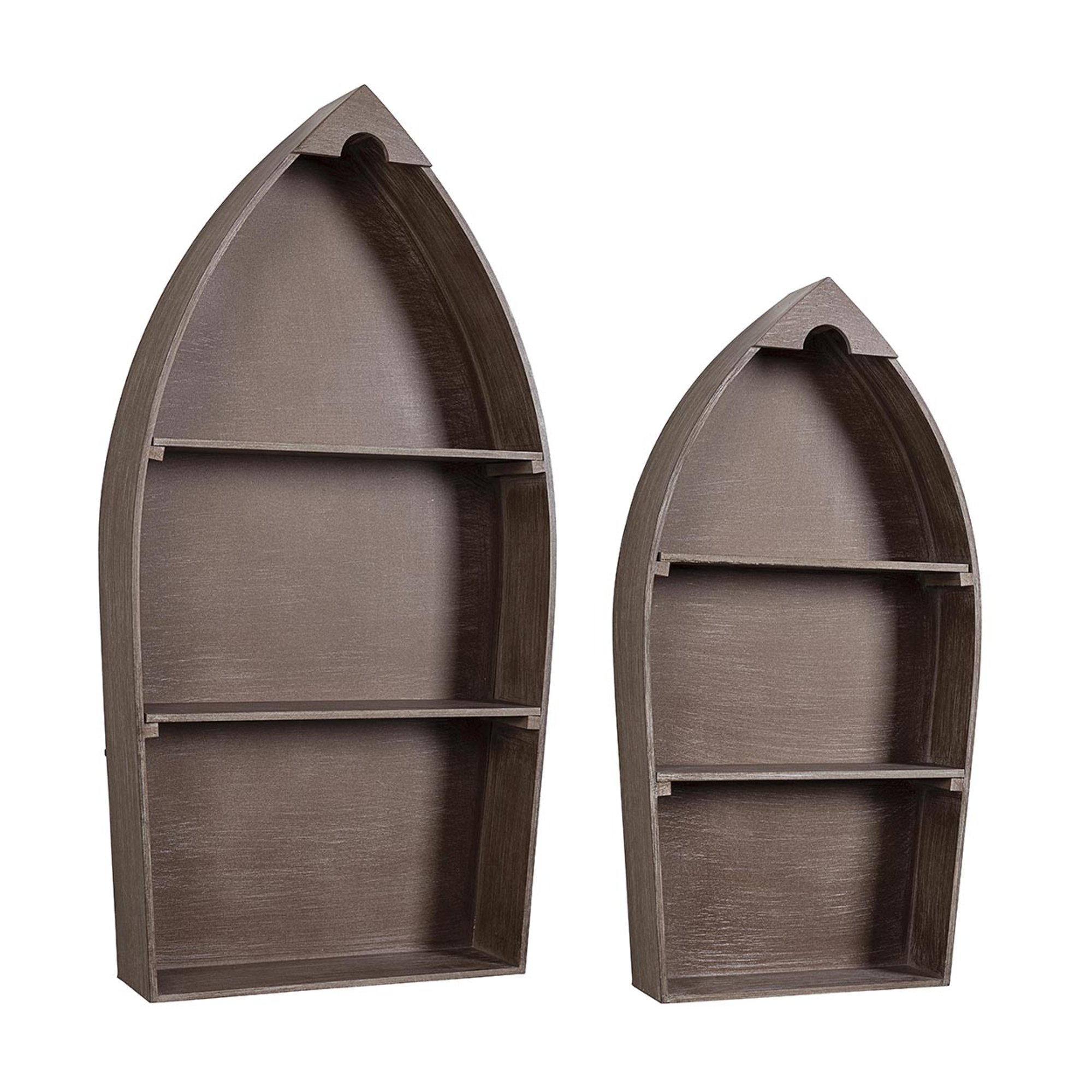 Lot de 2 étagères Bateau naturel Bizzotto vista0