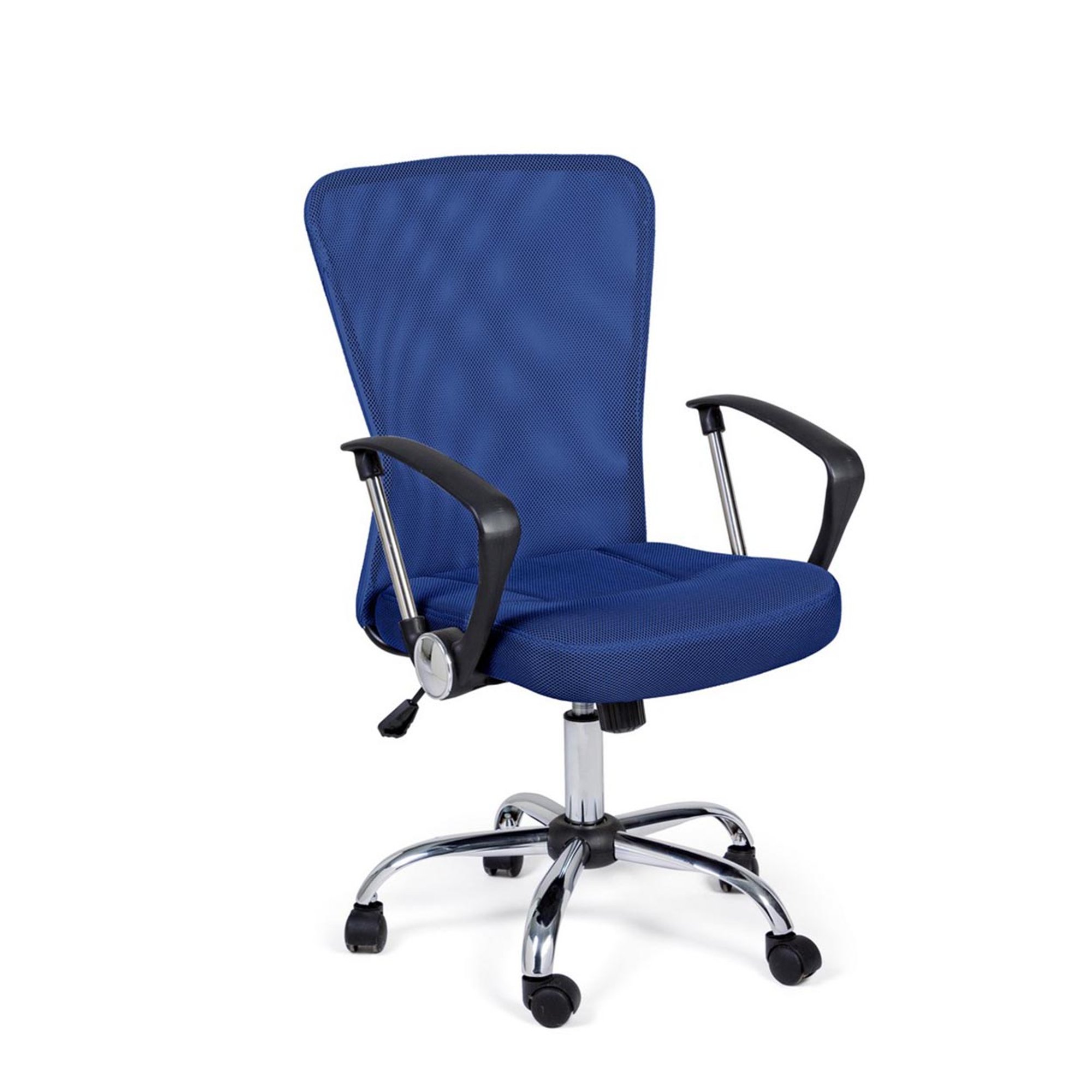 Office chair with armrests Brisbane blue Bizzotto vista0