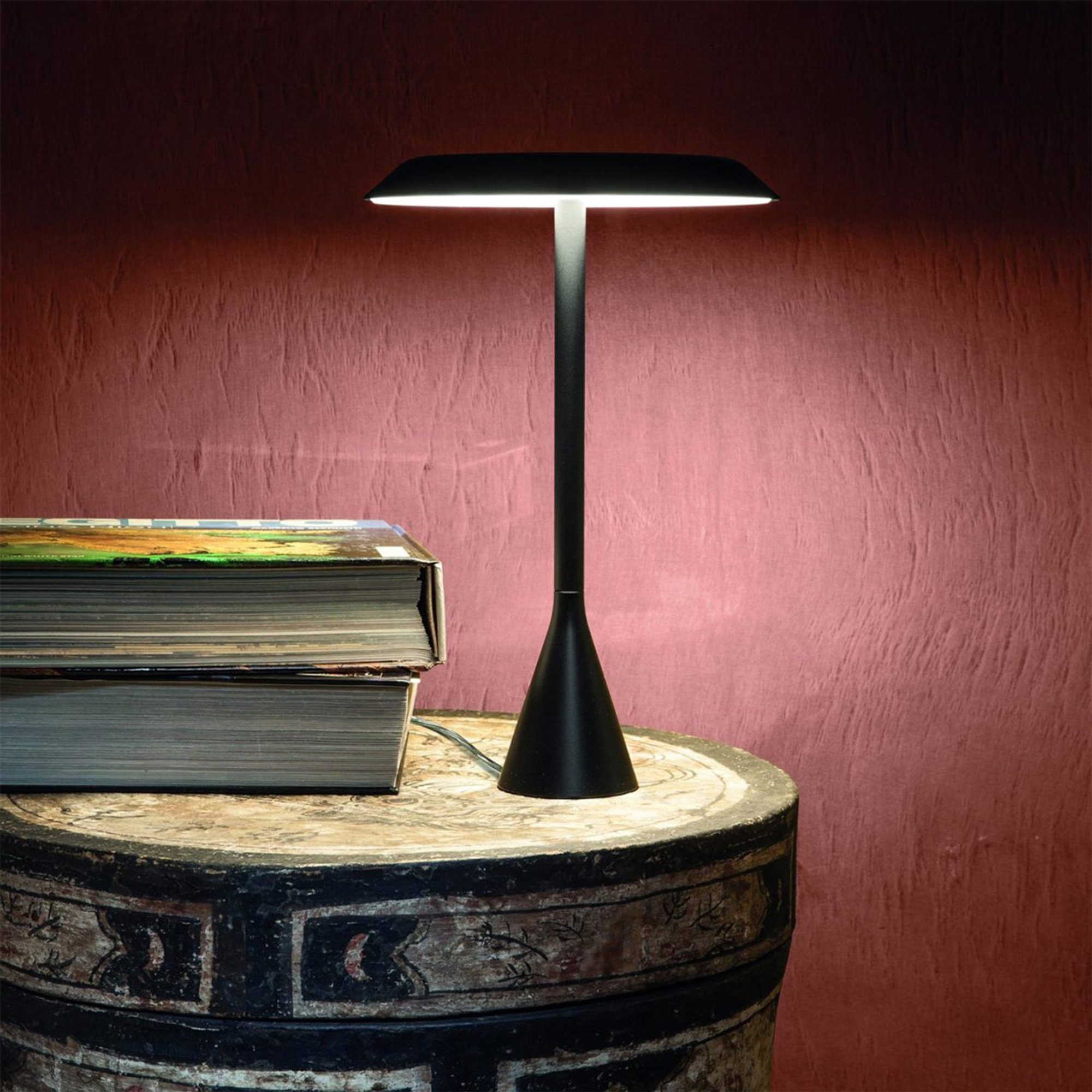 Lampe à poser PANAMA MINI - Euga Design - noir carbone Nemo Lighting vista0