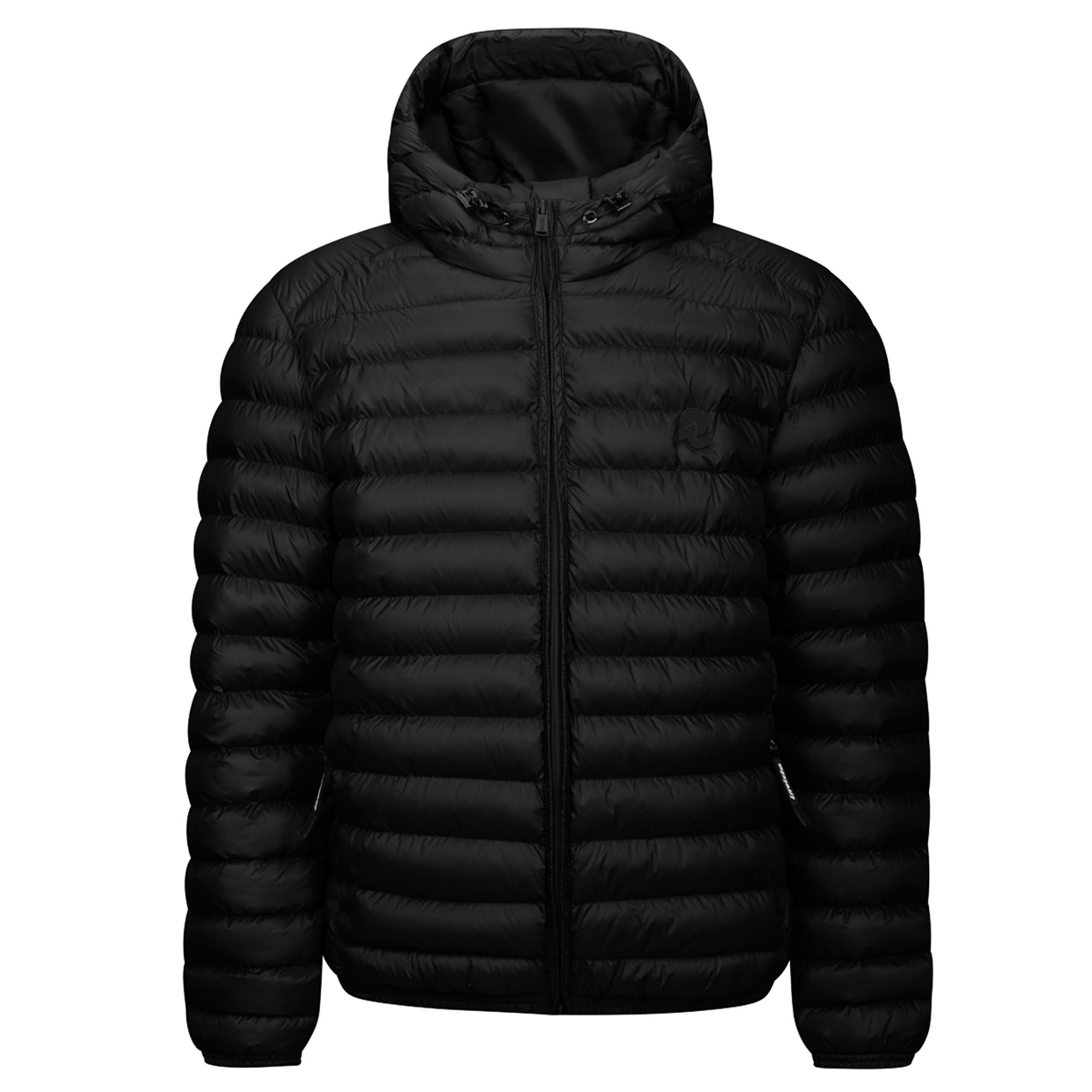 PIUMINO BASICO CON CAPPUCCIO NERO Invicta vista0
