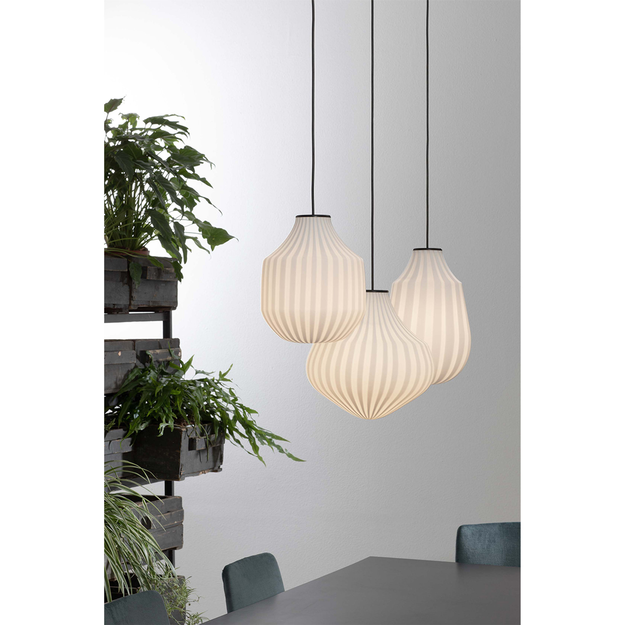 Lampada a sospensione CIRCUS tondeggiante, bianco KARMAN vista5