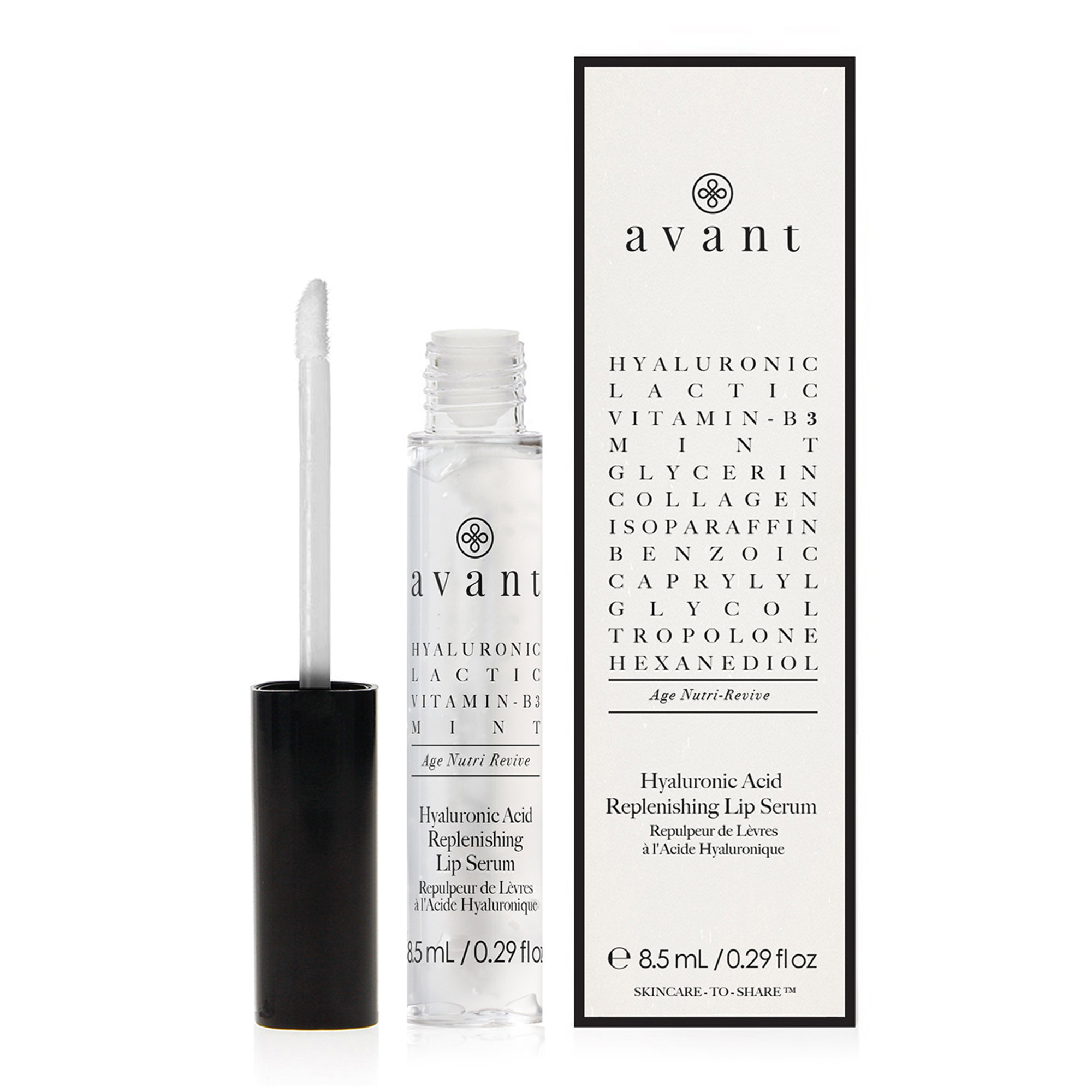 Nawilżające serum do ust z kwasem hialuronowym Avant Skin Care vista0