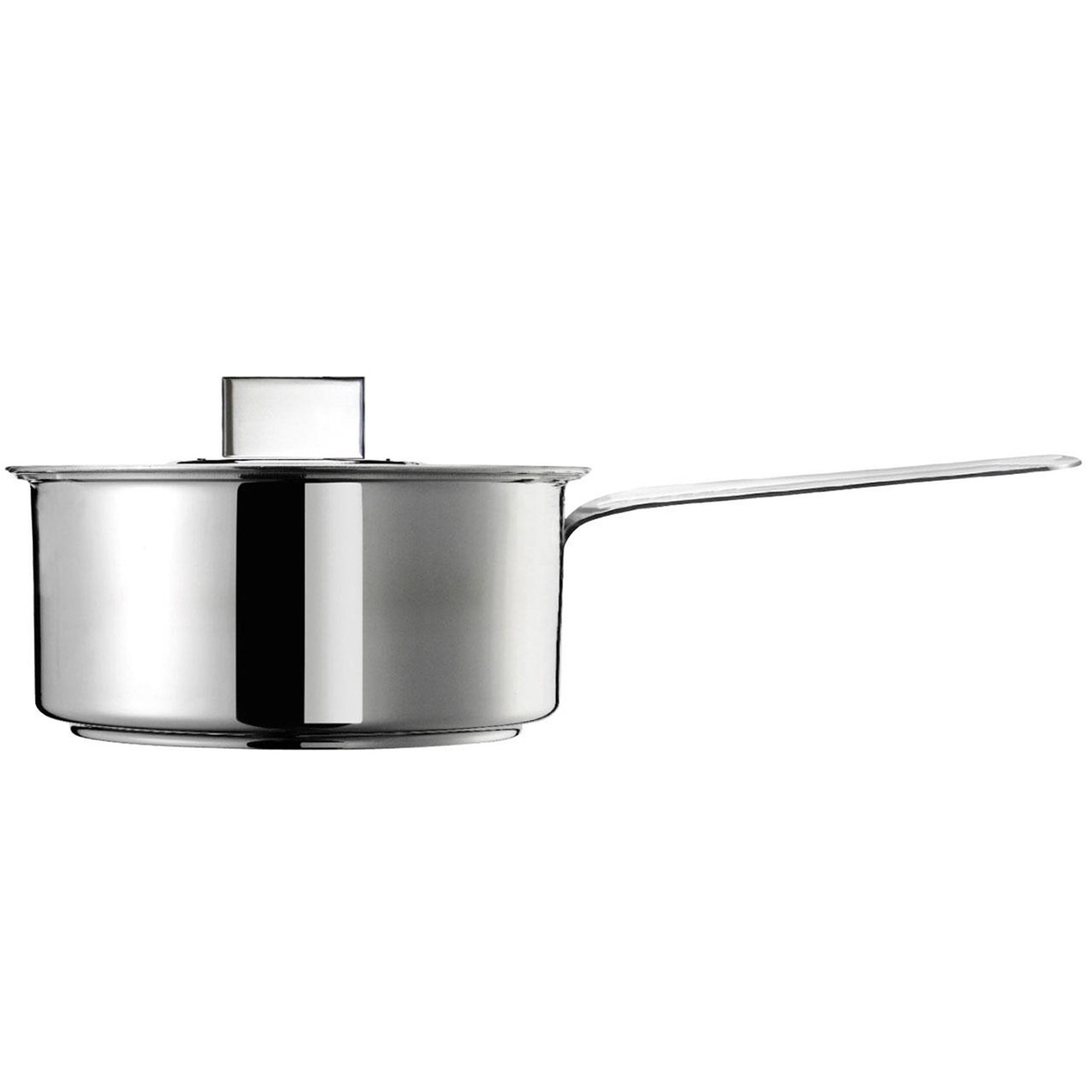 Casseruola 1 manico con coperchio DESIGN PLUS 16, acciaio Inoxriv vista0