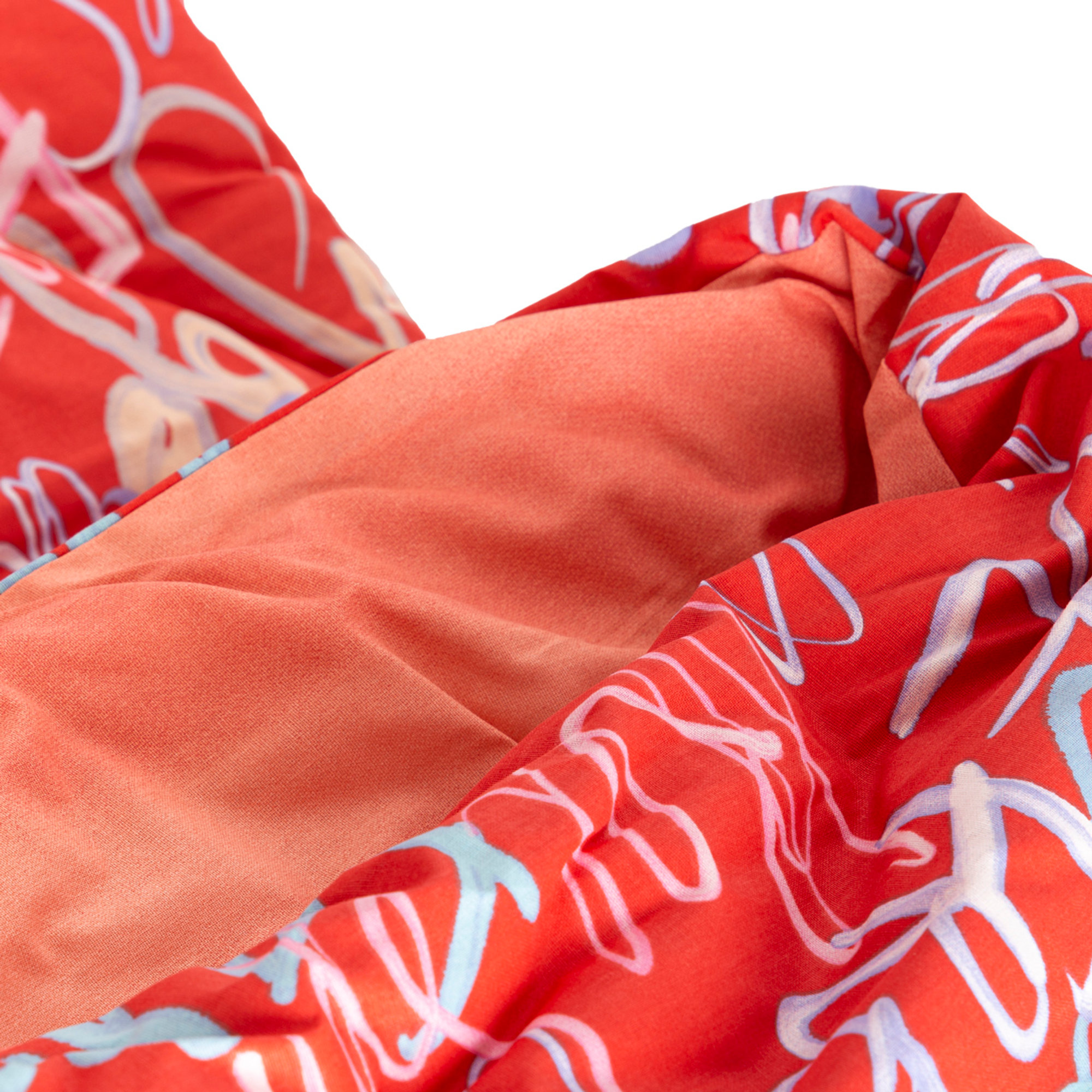 BASSETTI - Dekbed van puur katoenen stof voor tweepersoonsbed, x46 - rood Bassetti vista1