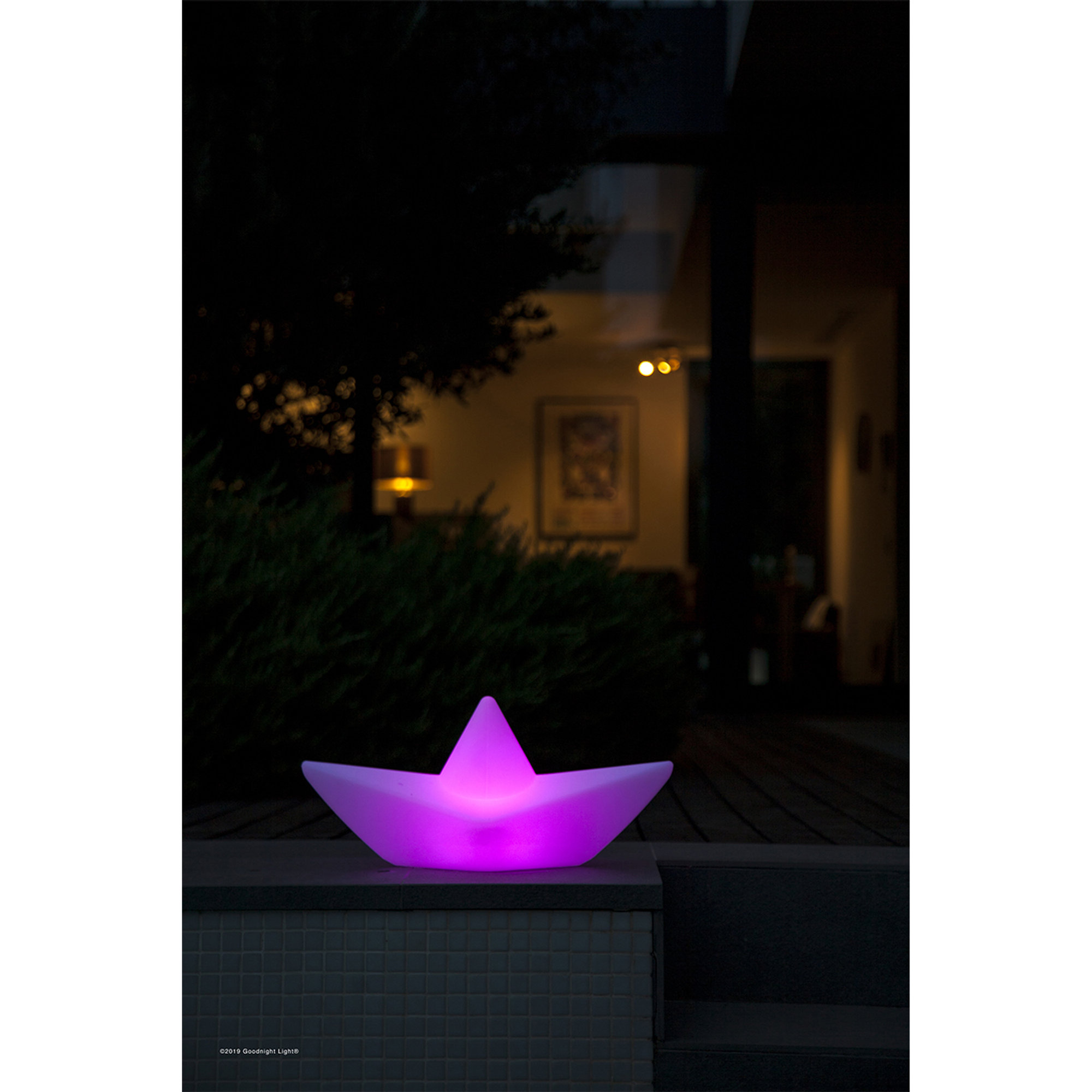 The Boat Lamp, bianco Goodnight Light vista17