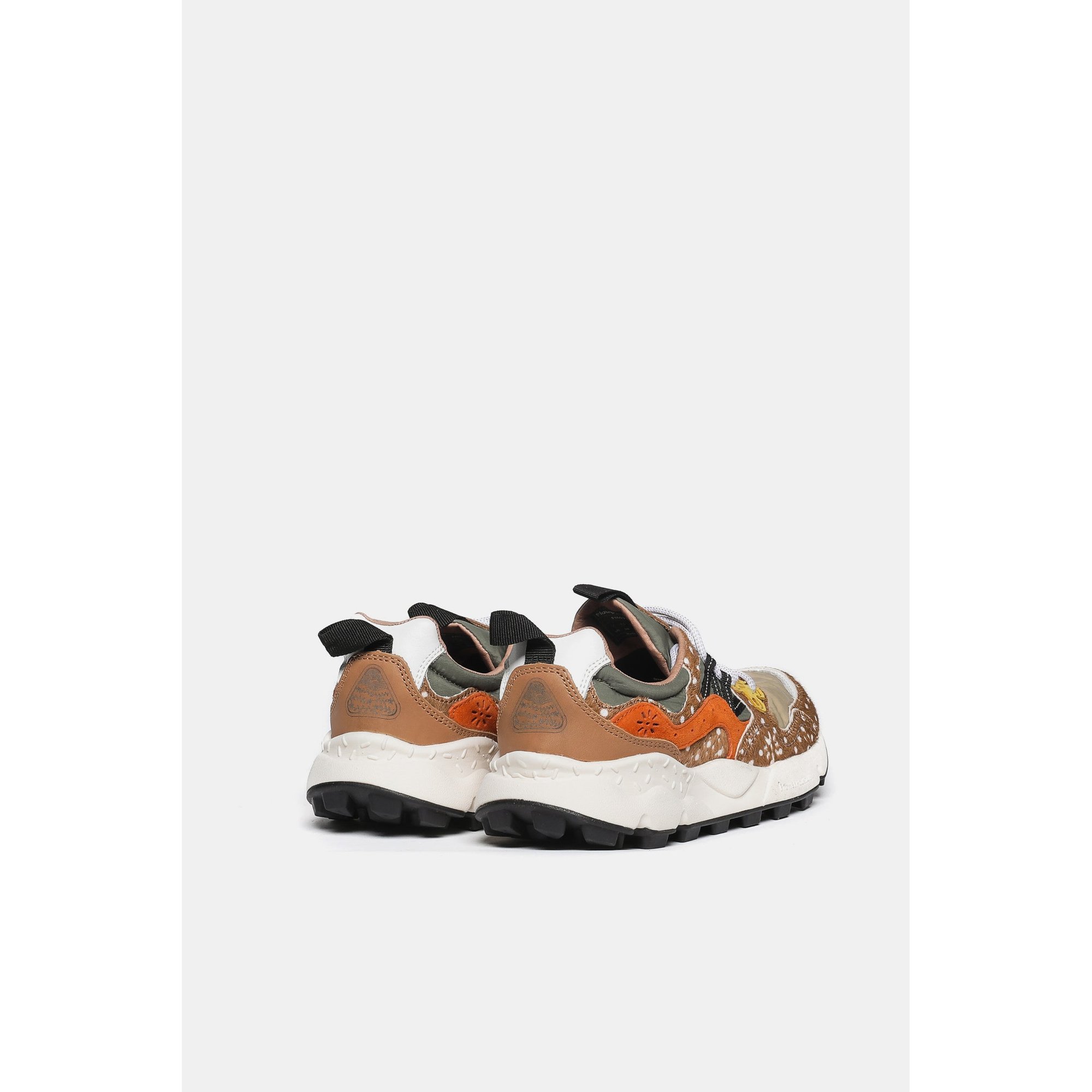 Flower Mountain Yamano 3 Femme Poney Poney / daim / nylon Taupe-ocre Marron Femme Flower mountain vista2