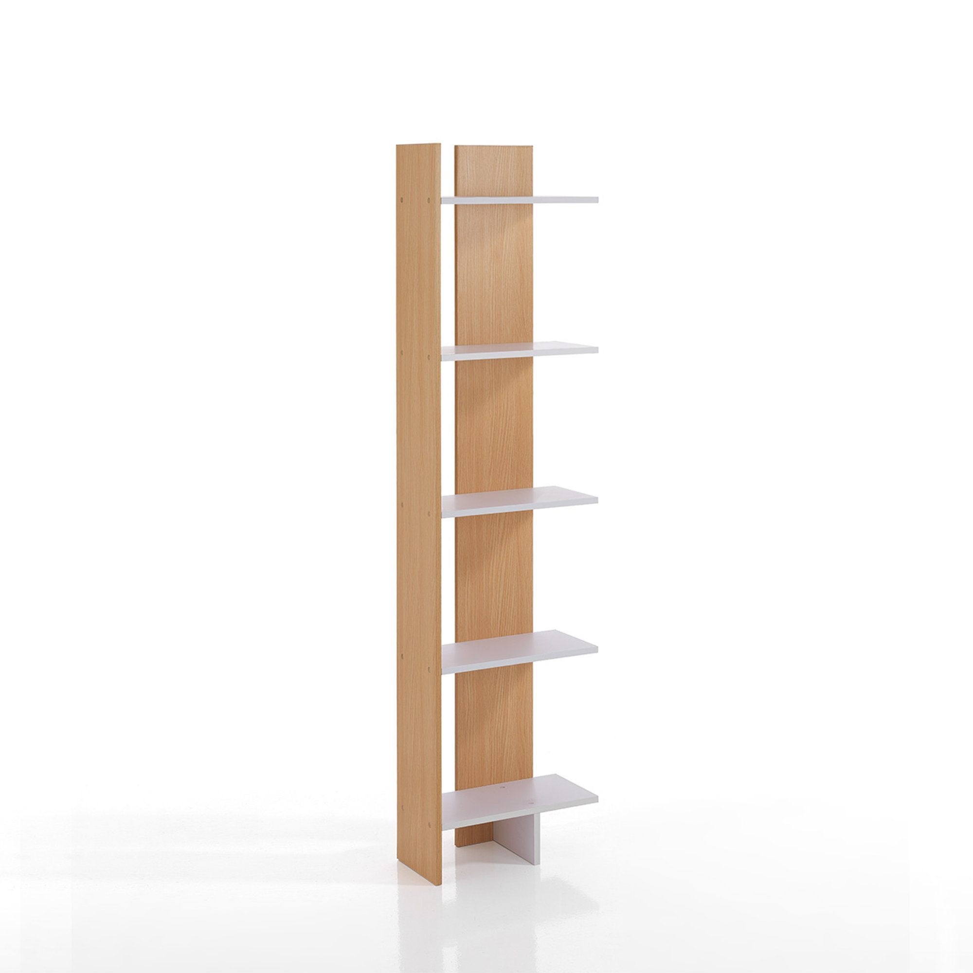 Libreria a colonna TOWER-A, bianco/rovere Tomasucci special price vista1