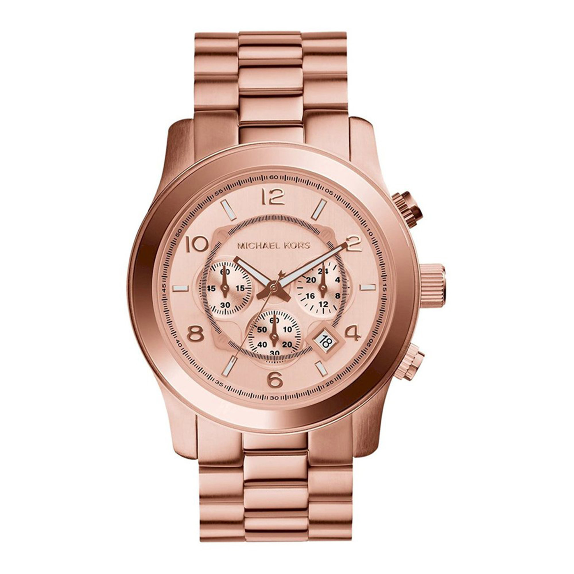 Michael Kors Orologio da Polso Cronografo Micheal Kors con cinturino in acciaio, movimento al Quarzo Oro rosa Michael Kors vista0