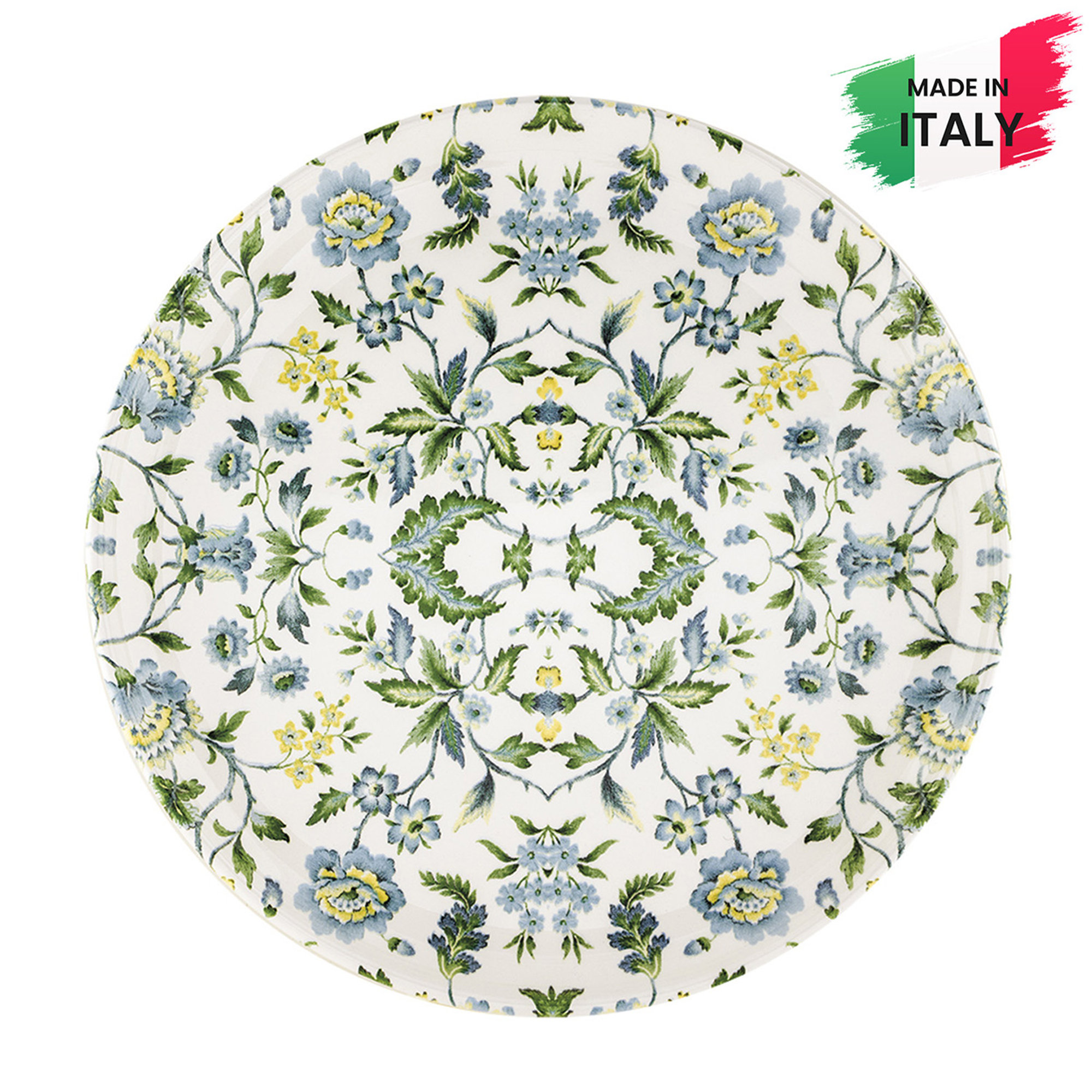 Piatto portata tondo ceramica sottosmalto cm 36 Sanremo Villa Altachiara vista0