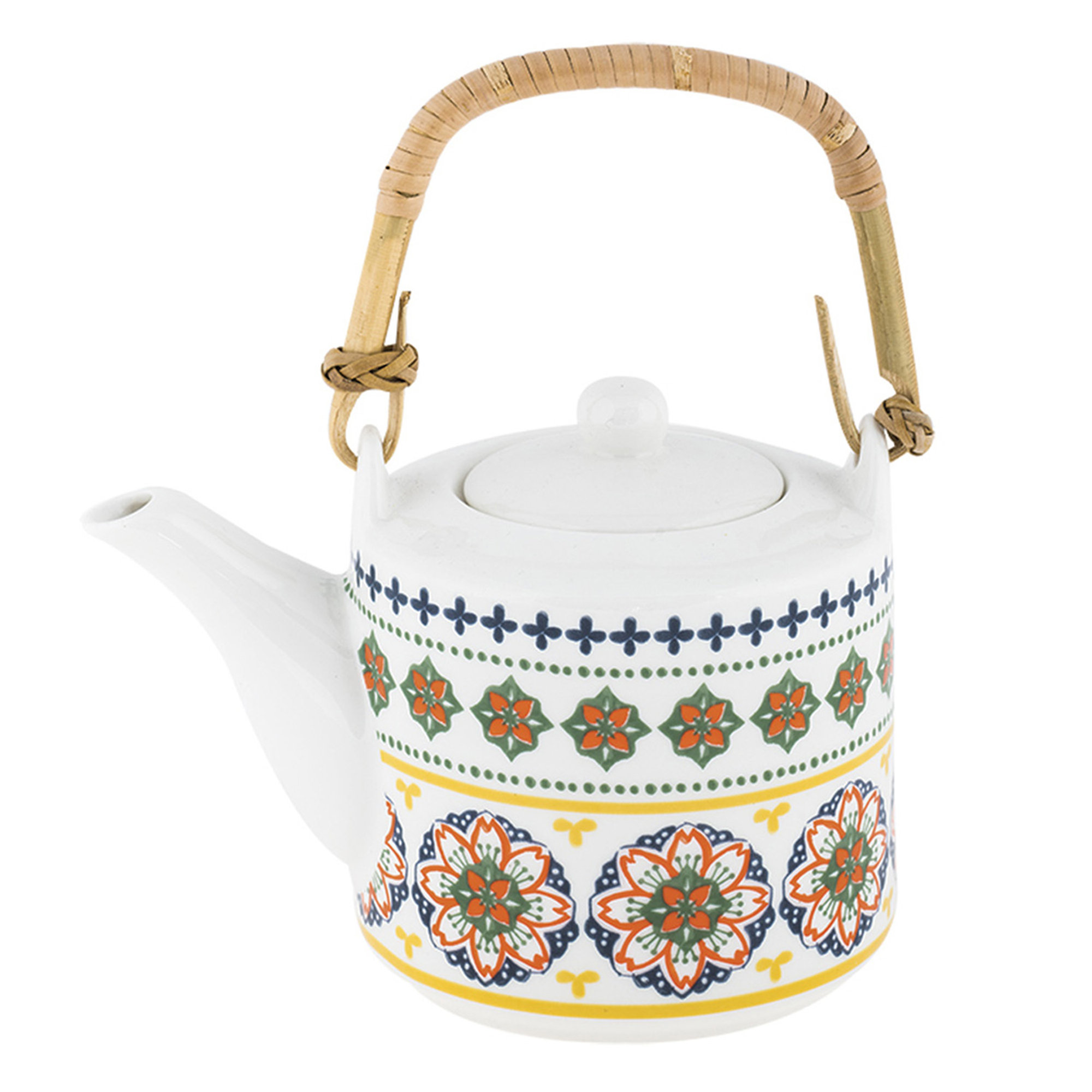 Teiera Gardeny giallo new bone china cm 15x10,5x11,5 Villa Altachiara vista0