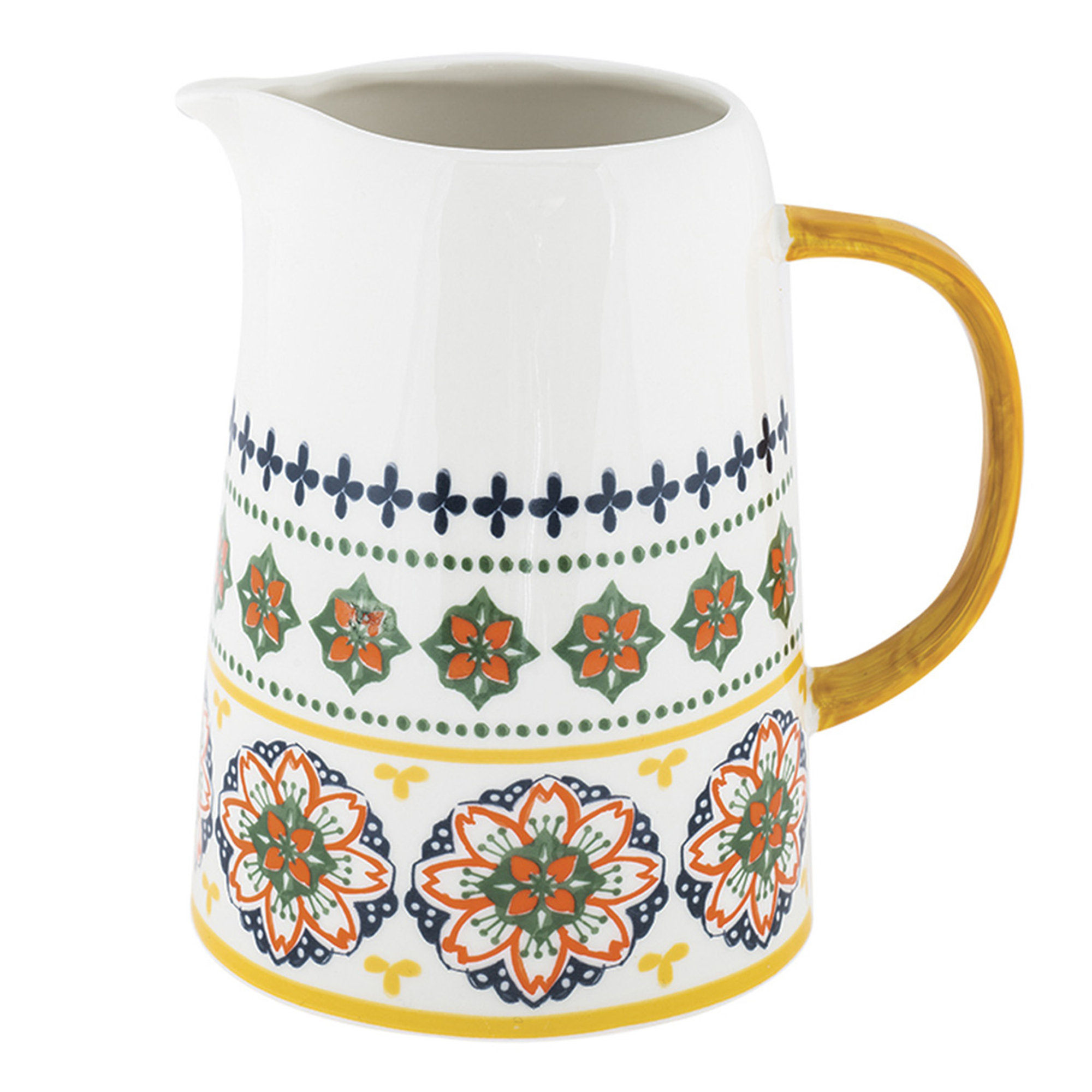 Brocca Gardeny giallo new bone china cm 17,8x13x17,8 Villa Altachiara vista0
