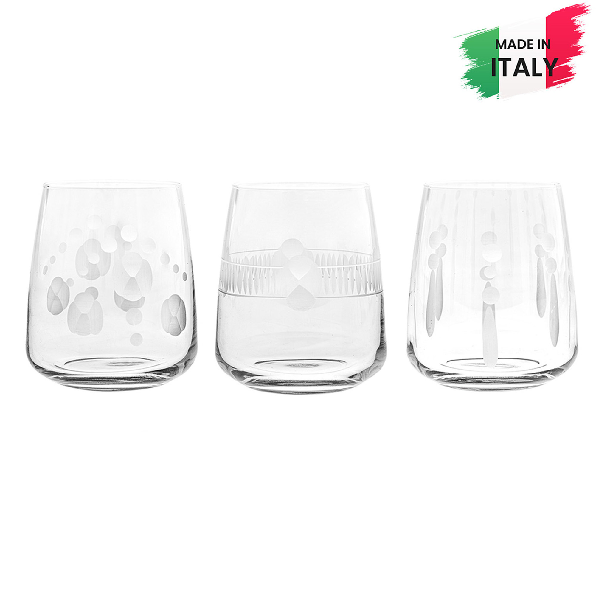 Bicchiere acqua intagliati Praga set 6 pezzi Villa Altachiara vista0