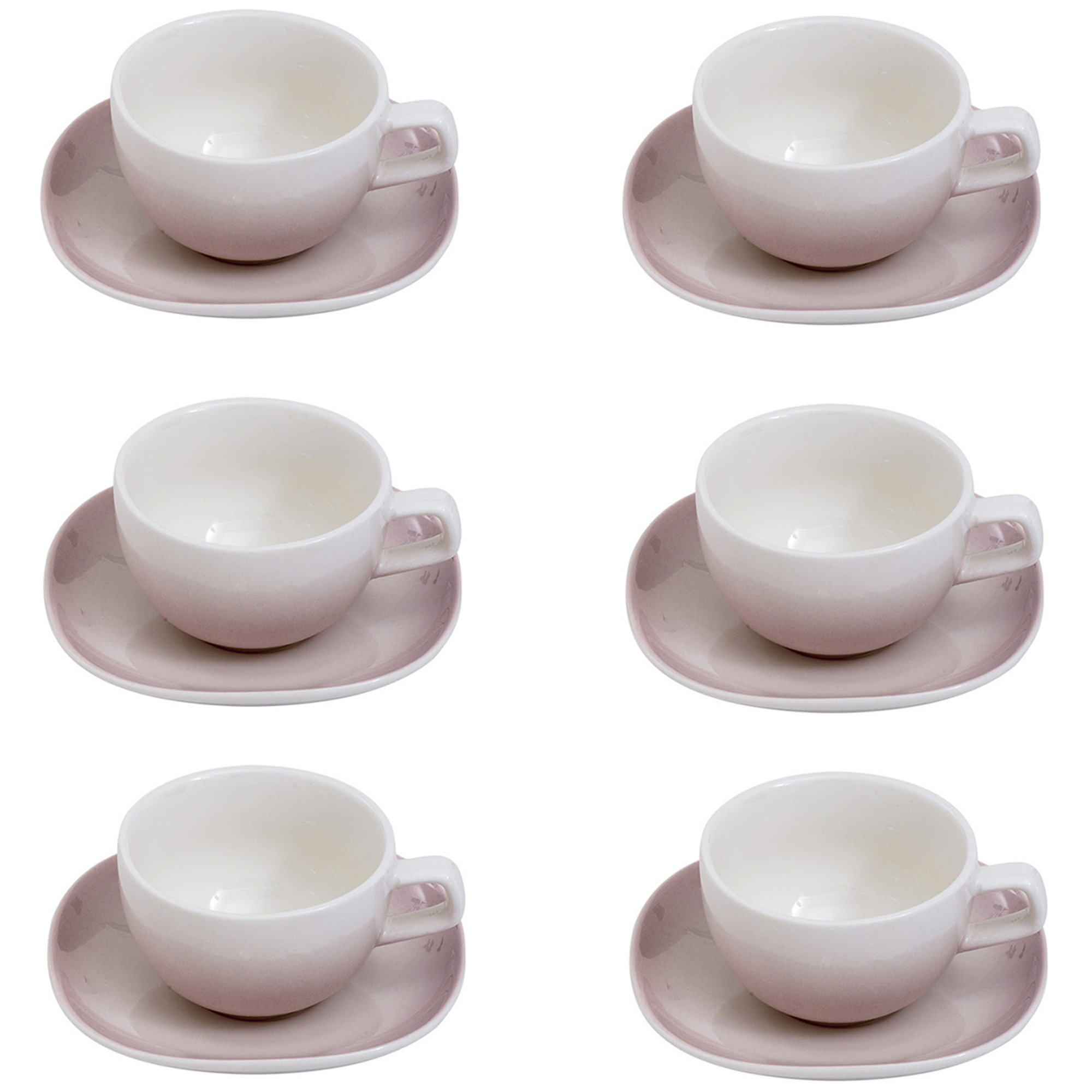 Tazza da caffe con piatto new bone china 6 pezzi Primavera rosa Villa Altachiara vista0
