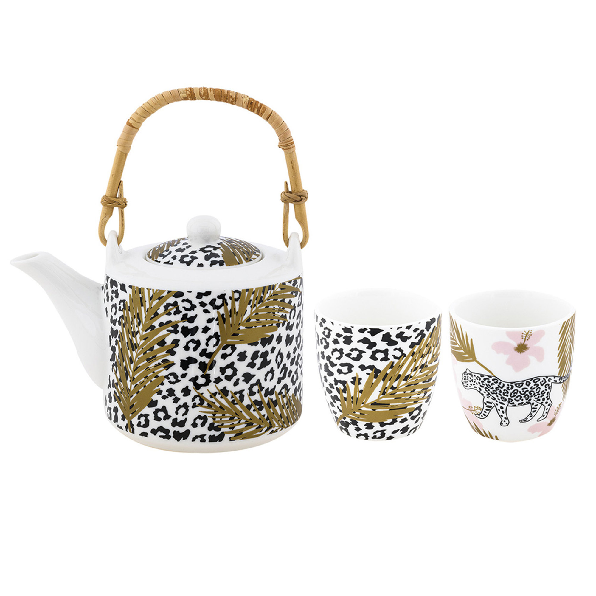 Set teiera e tazze té Togo new bone china Villa Altachiara vista0