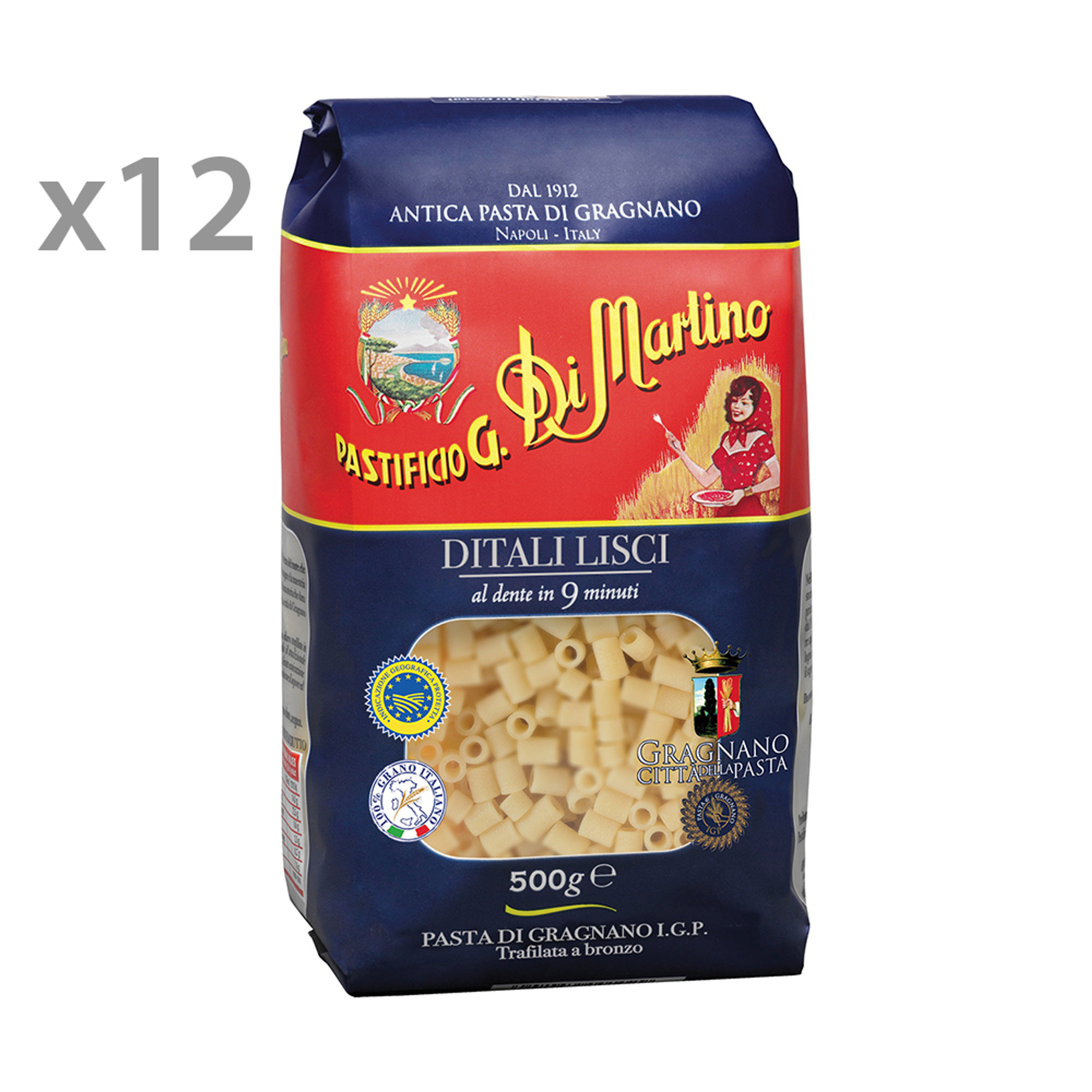 12 confezioni di ditali lisci da 500 gr Pasta di Martino vista0