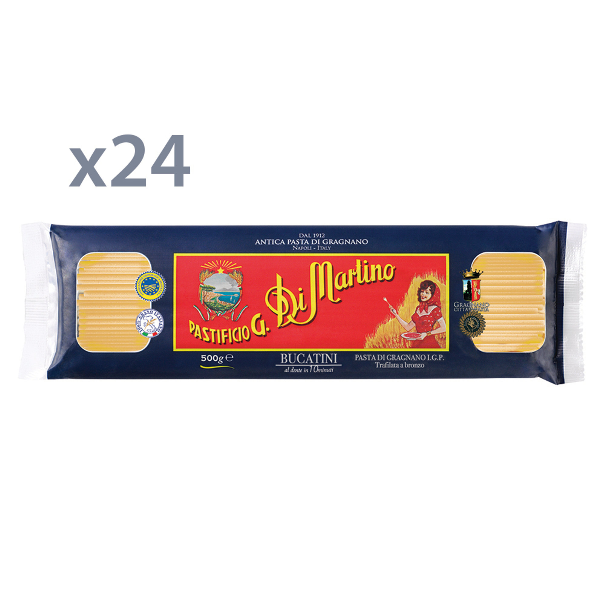 24 confezioni di bucatini da 500 gr Pasta di Martino vista0