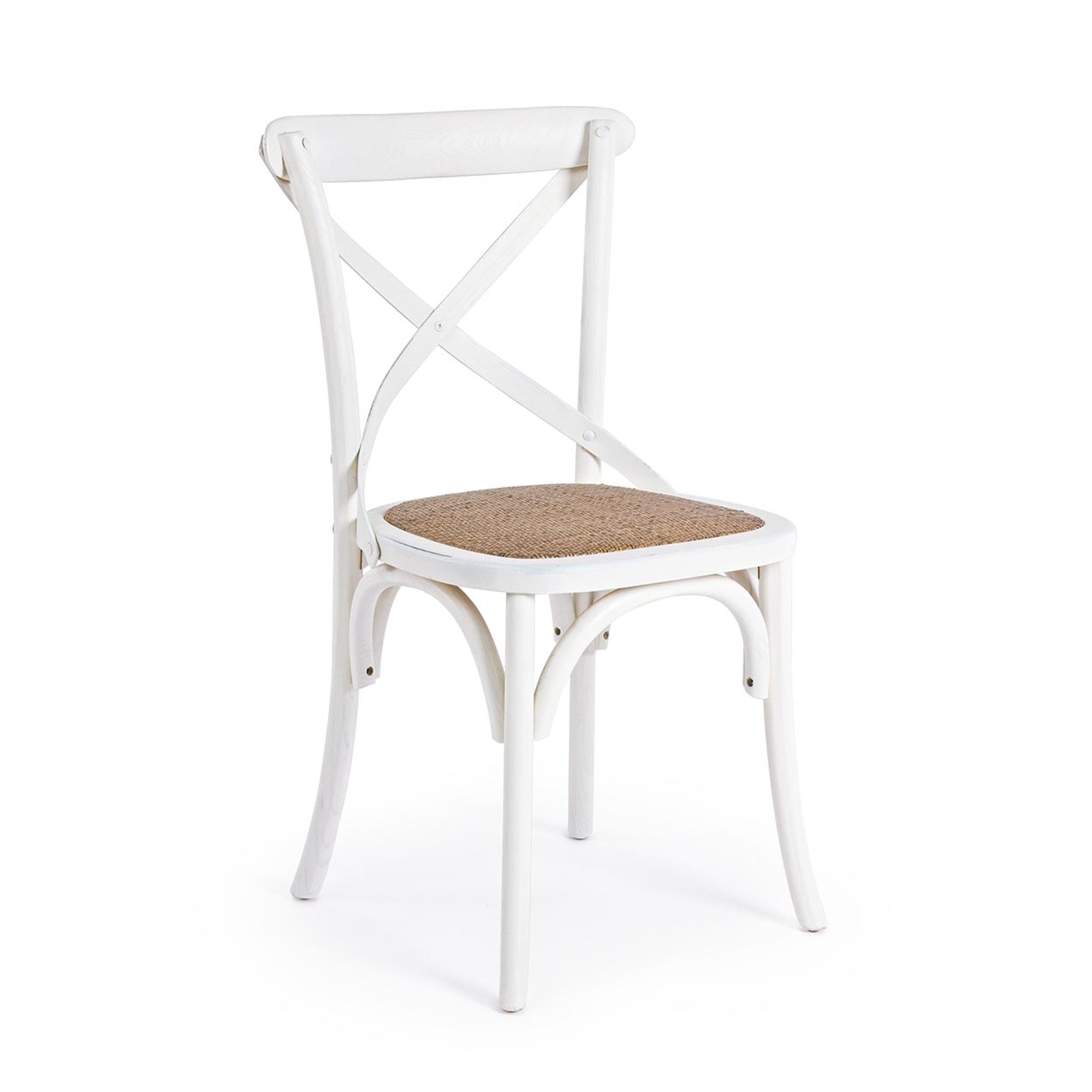 Sedia Cross bianco Bizzotto vista0