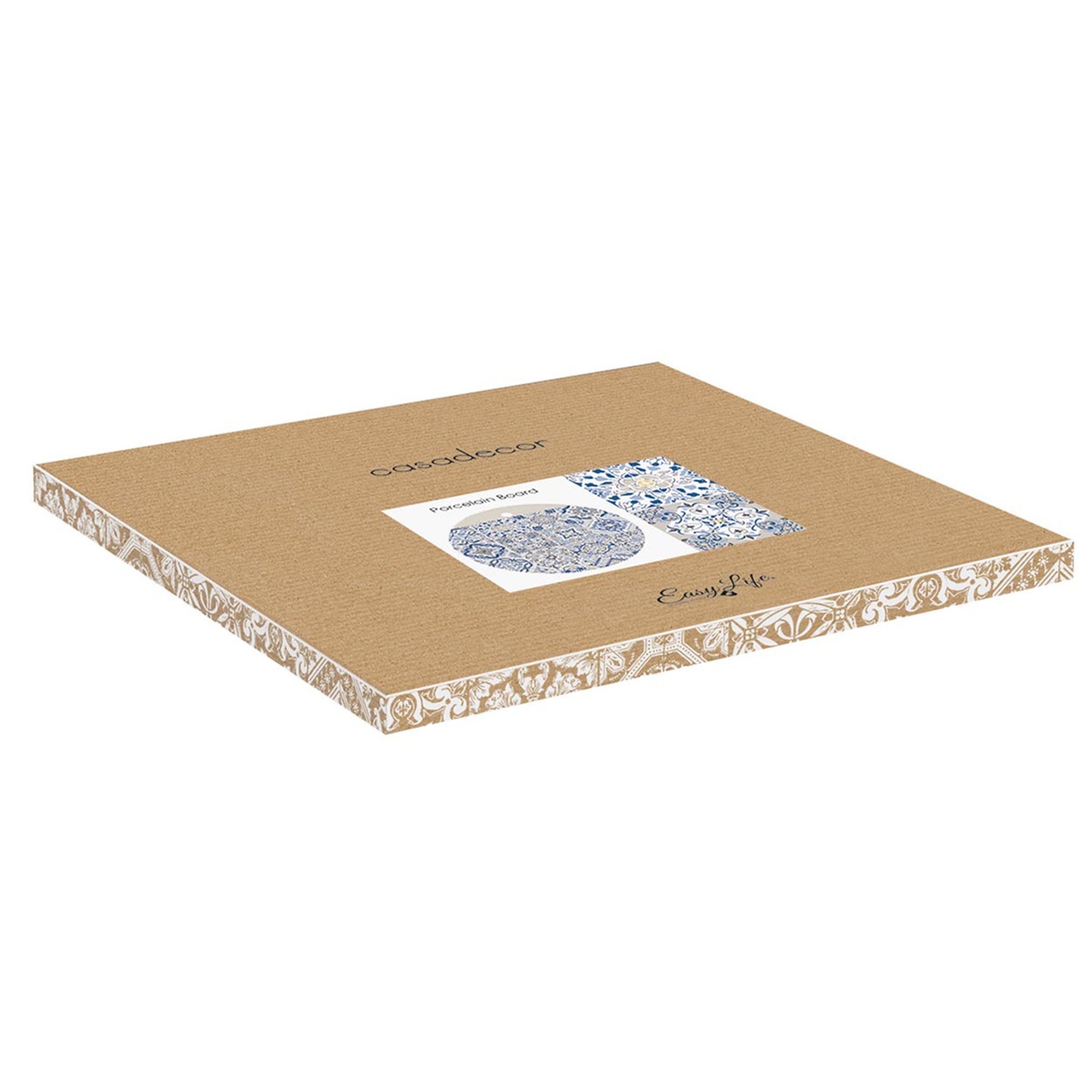 Planche à découper Ø 26 cm dans la boîte de couleur CASA DECOR BLEU Easy life vista1
