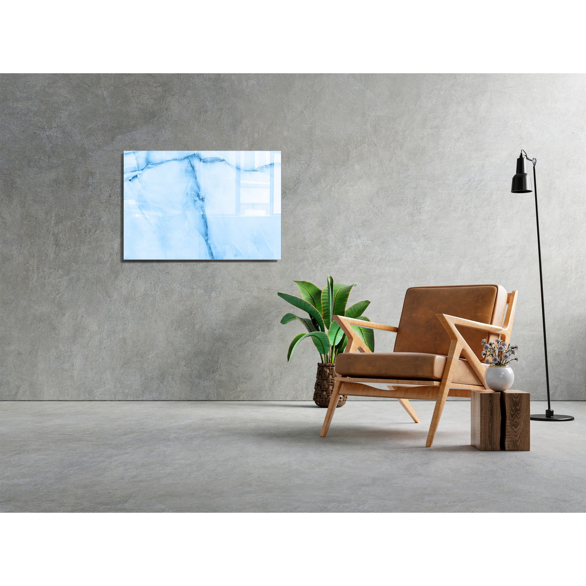 Tableau Décoratif en Verre Trempé Multicolore Wallity vista0
