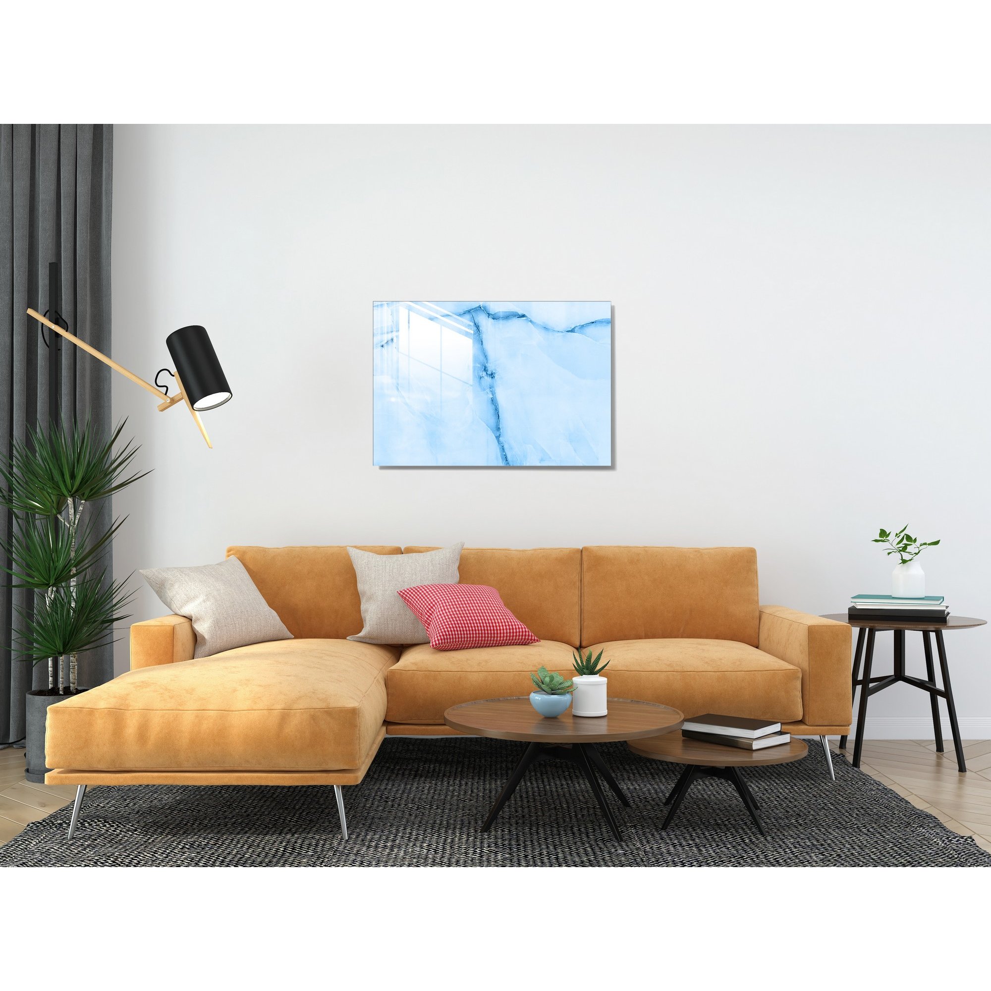 Tableau Décoratif en Verre Trempé Multicolore Wallity vista1