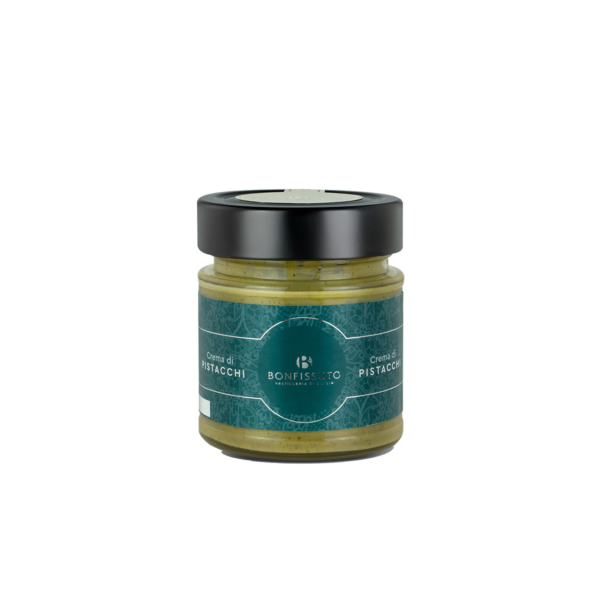 6 vasetti misti 200 gr : crema alla mandorla + crema al pistacchio Bonfissuto Pasticceria di Sicilia vista1