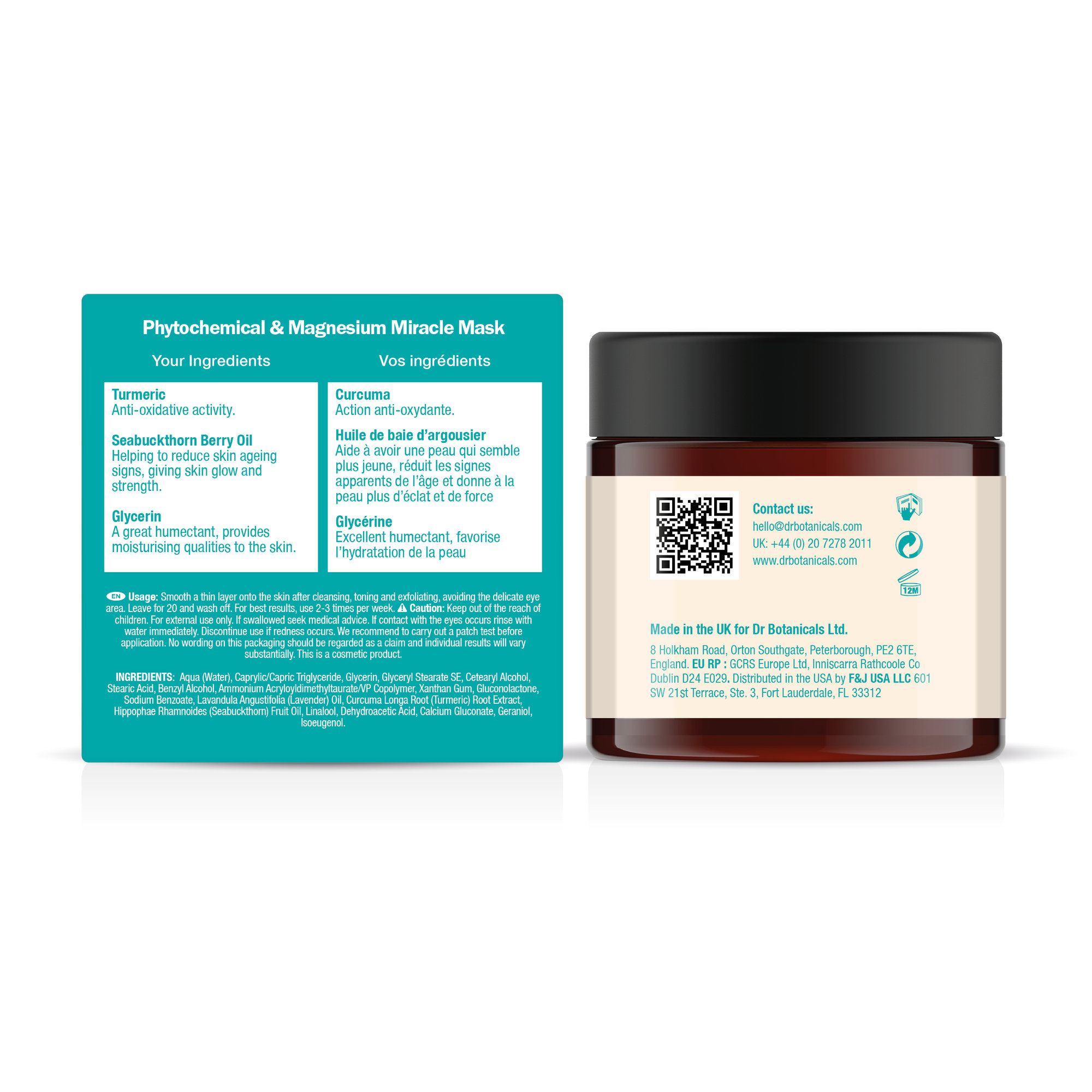 Ausgleichende und revitalisierende Maske für die Haut Dr. Botanicals vista3