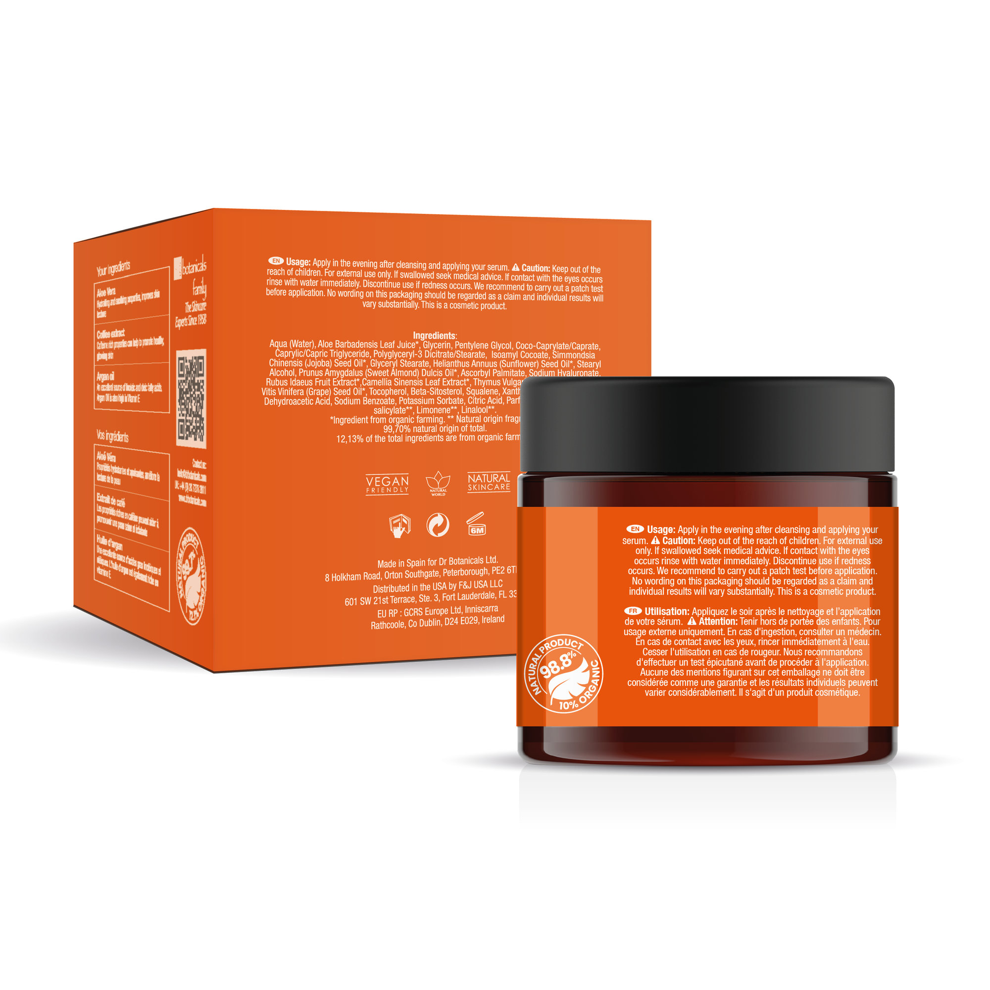 Idratante notturno intensivo miracoloso antietà con vitamina C biologica Dr. Botanicals vista1