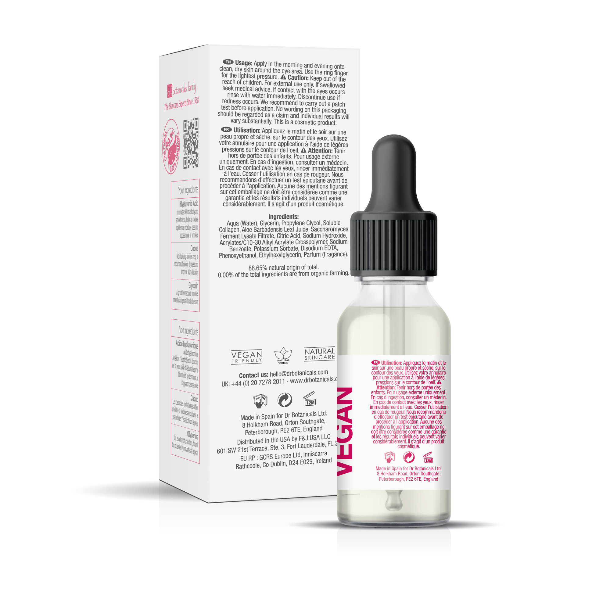 Siero per gli occhi riparatore intensivo specifico per l'età Dr. Botanicals vista3