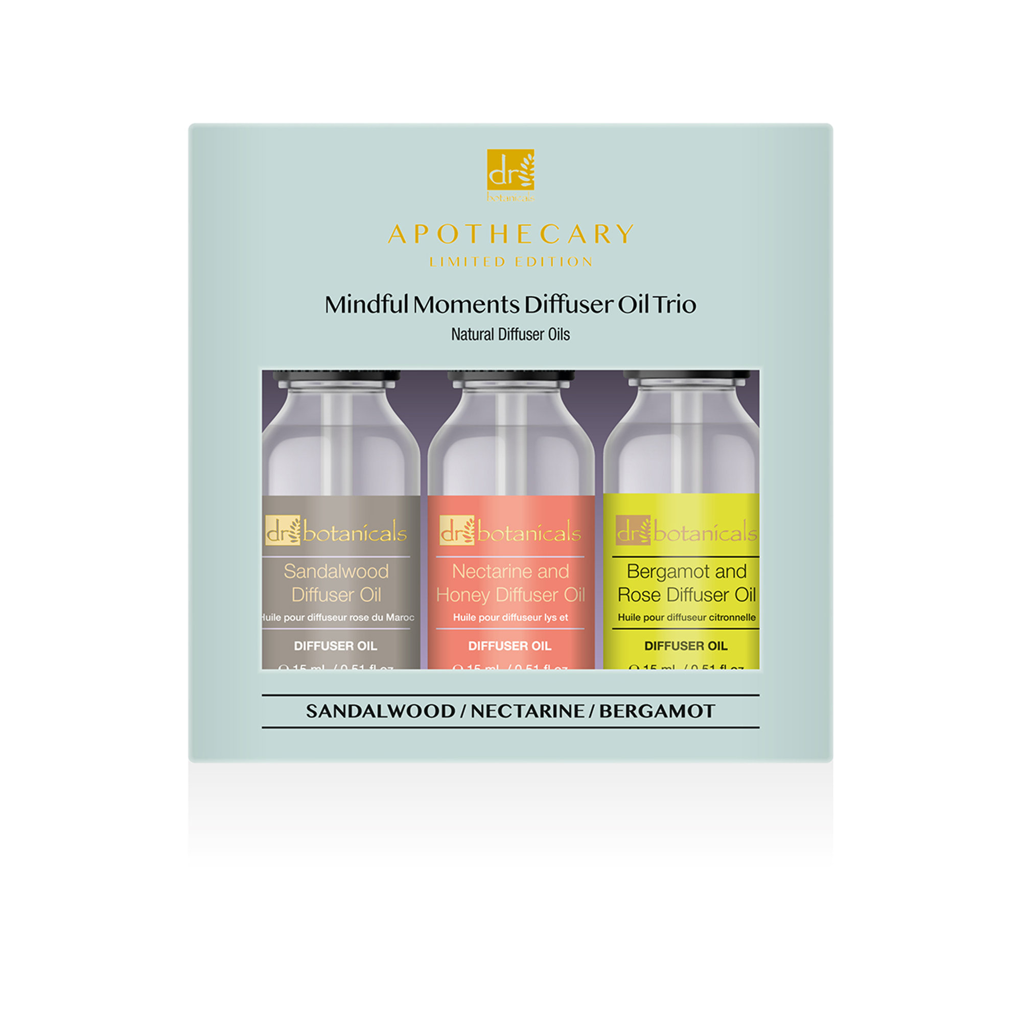 Set di oli per diffusore Mindful Moments Dr. Botanicals vista0