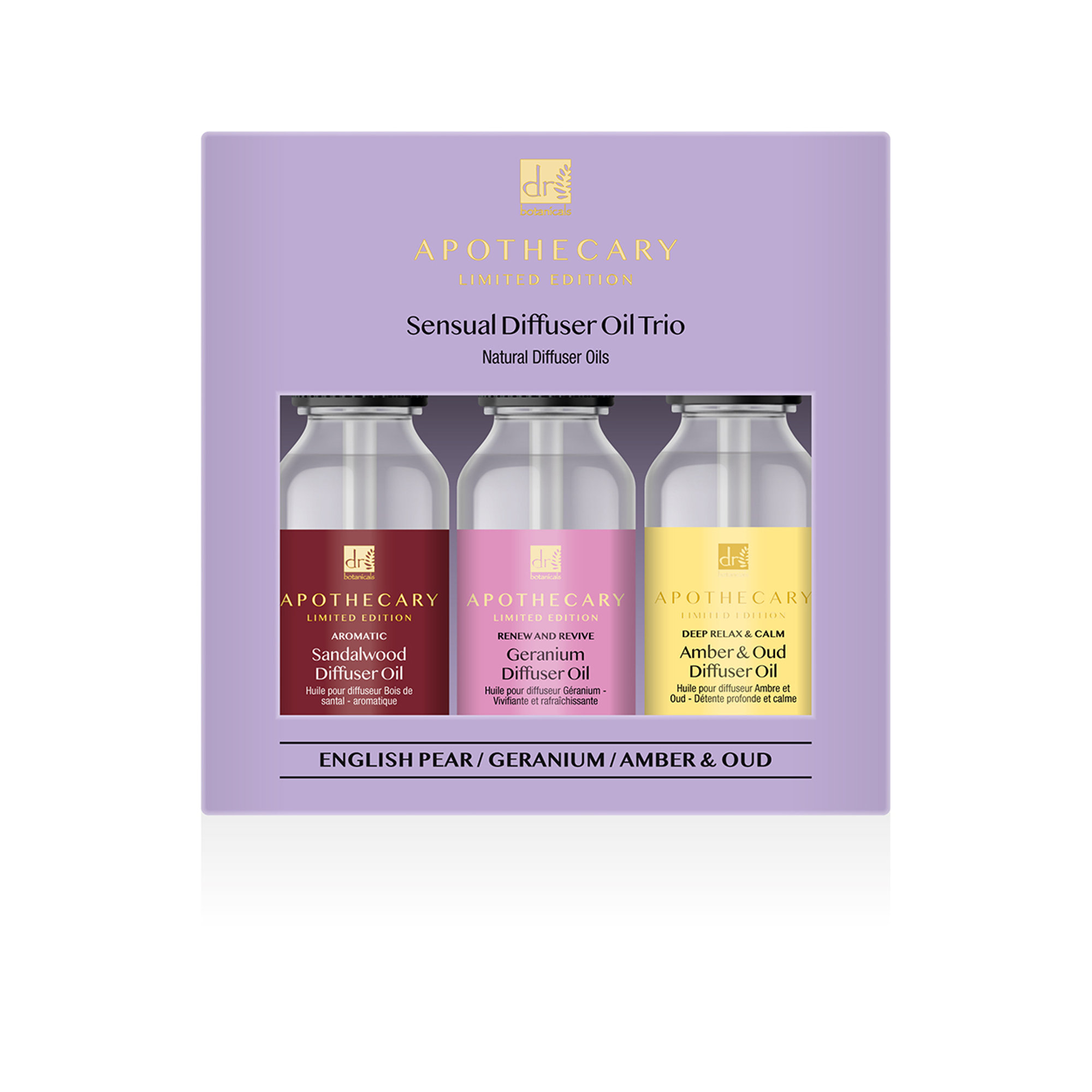 Trio di oli per diffusore sensuali Dr. Botanicals vista0