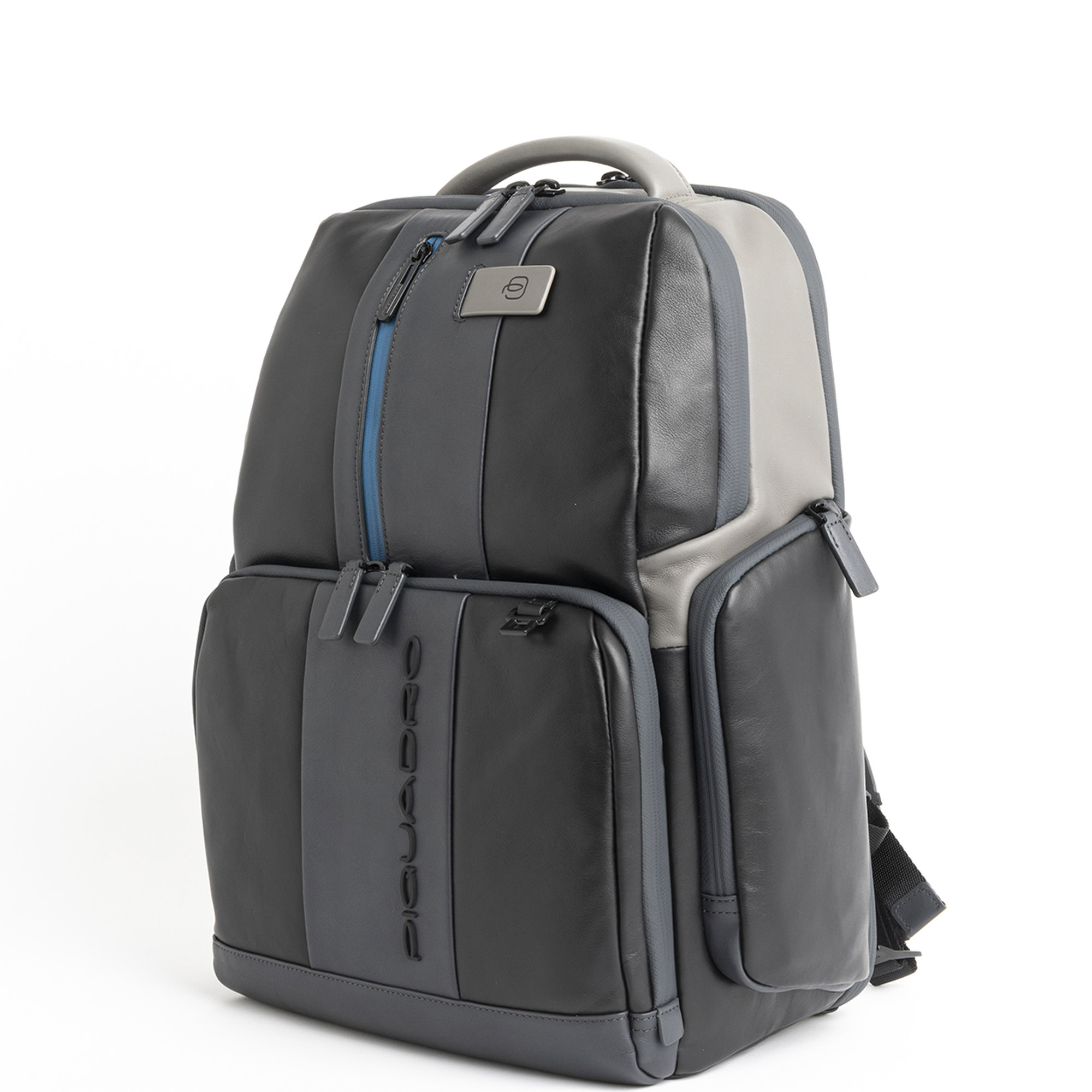 Piquadro Zaino fast-check porta pc/ipad® personalizzabile in pelle color block Piquadro vista2