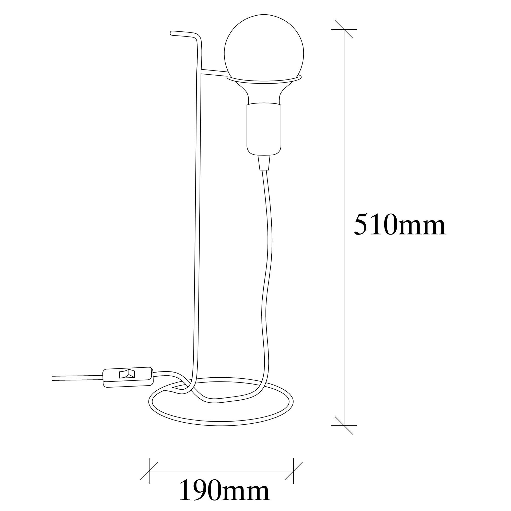 Lámpara de mesa Cromo Opviq vista2