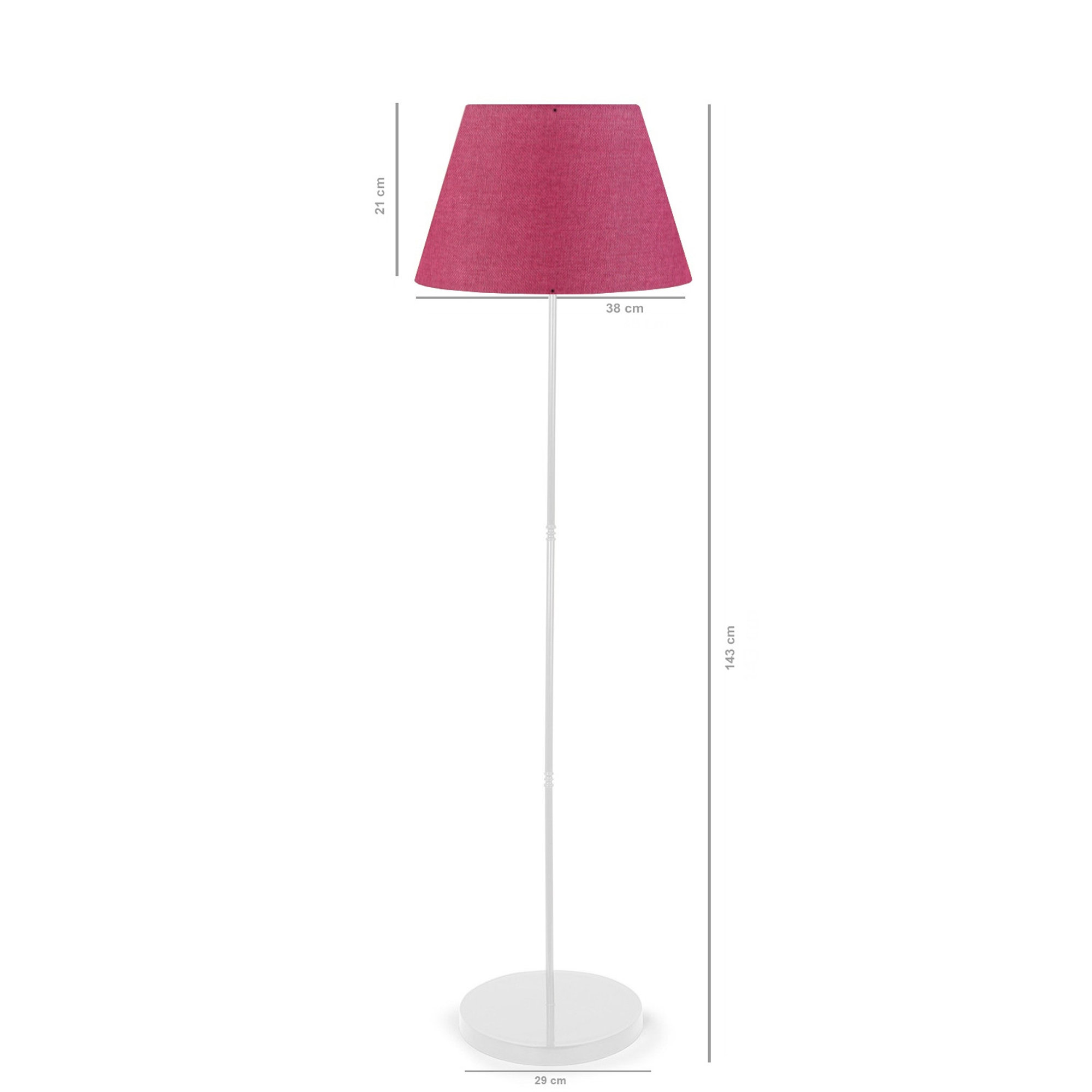 Lampada da terra fucsia Opviq vista1