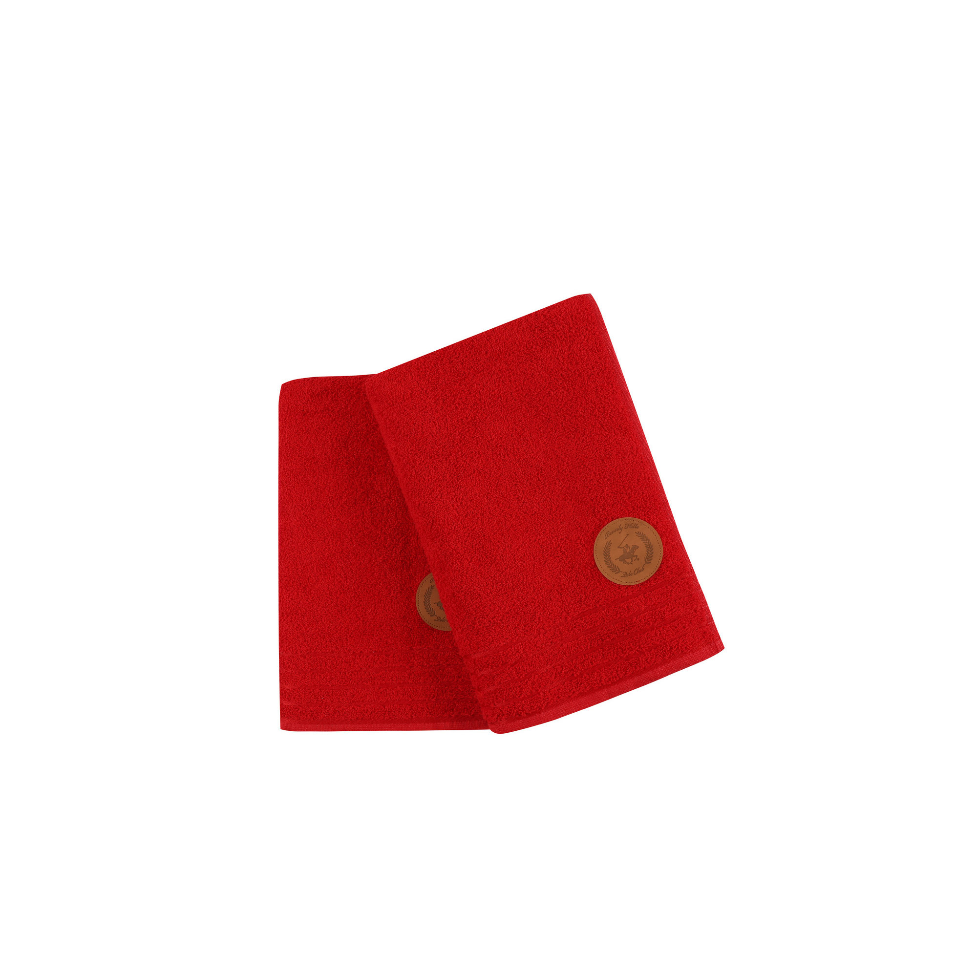 Set Asciugamani (2 Pezzi) Rosso Beverly Hills Polo Club vista2