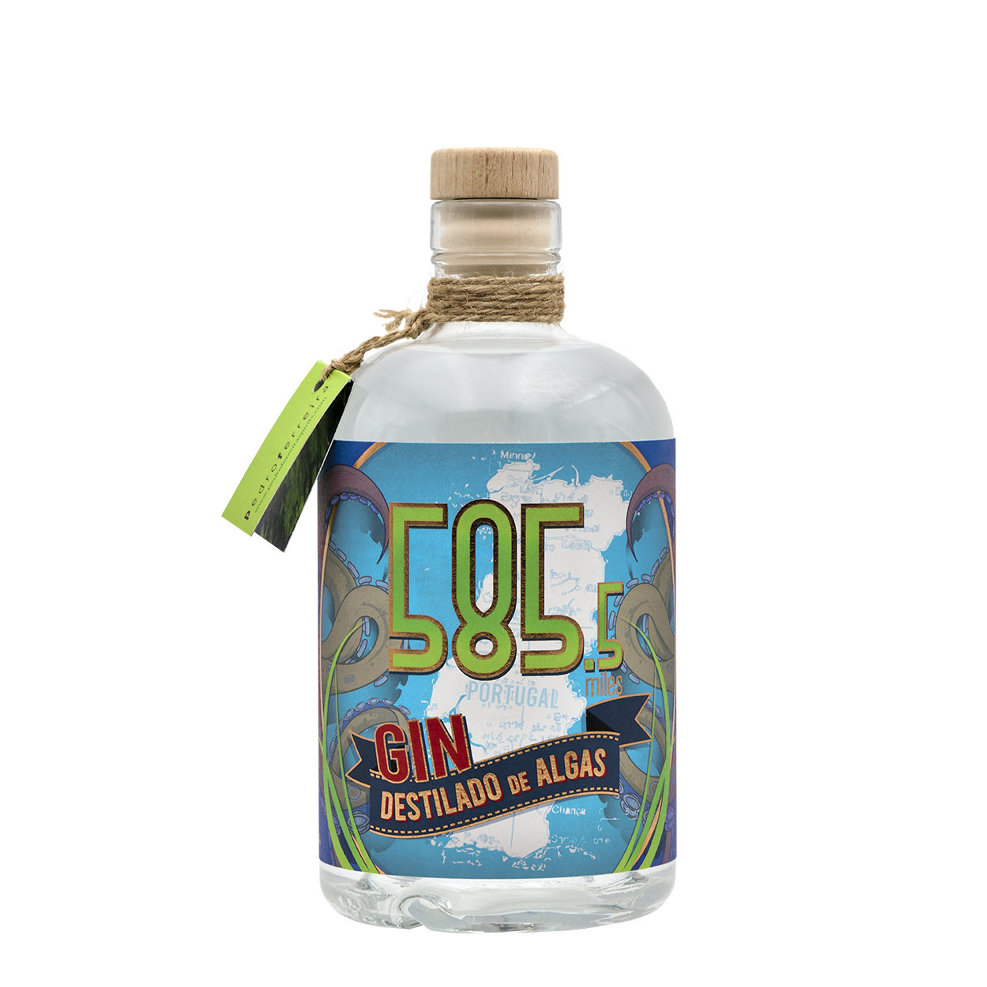 1 botella - Ginebra 585.5 Millas 0.70 lt Distilleria Pedro Ferreira vista0