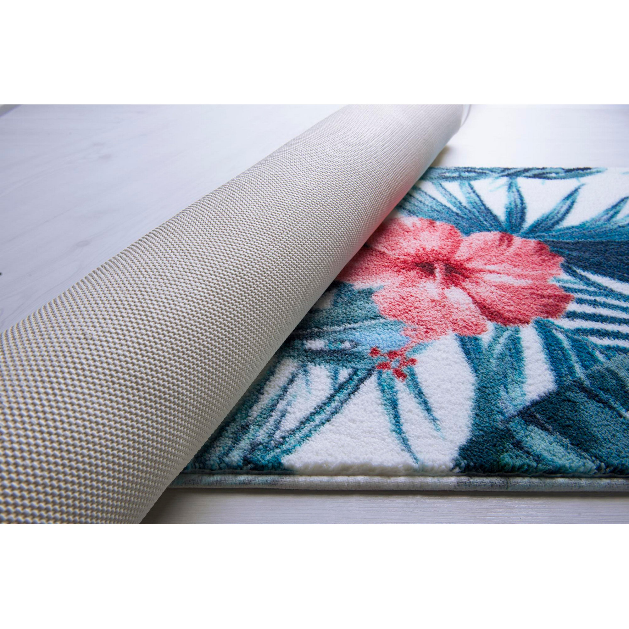 Tappeto bagno Biancocoralpink 80 x 140 cm Foutastic vista2