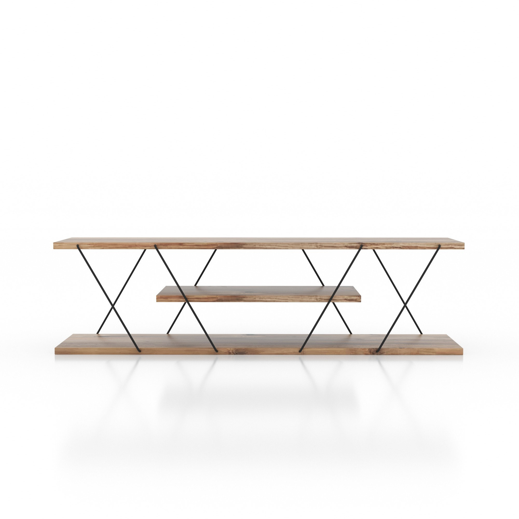 Canvas - Meuble tv en noyer noir Hanah home vista2